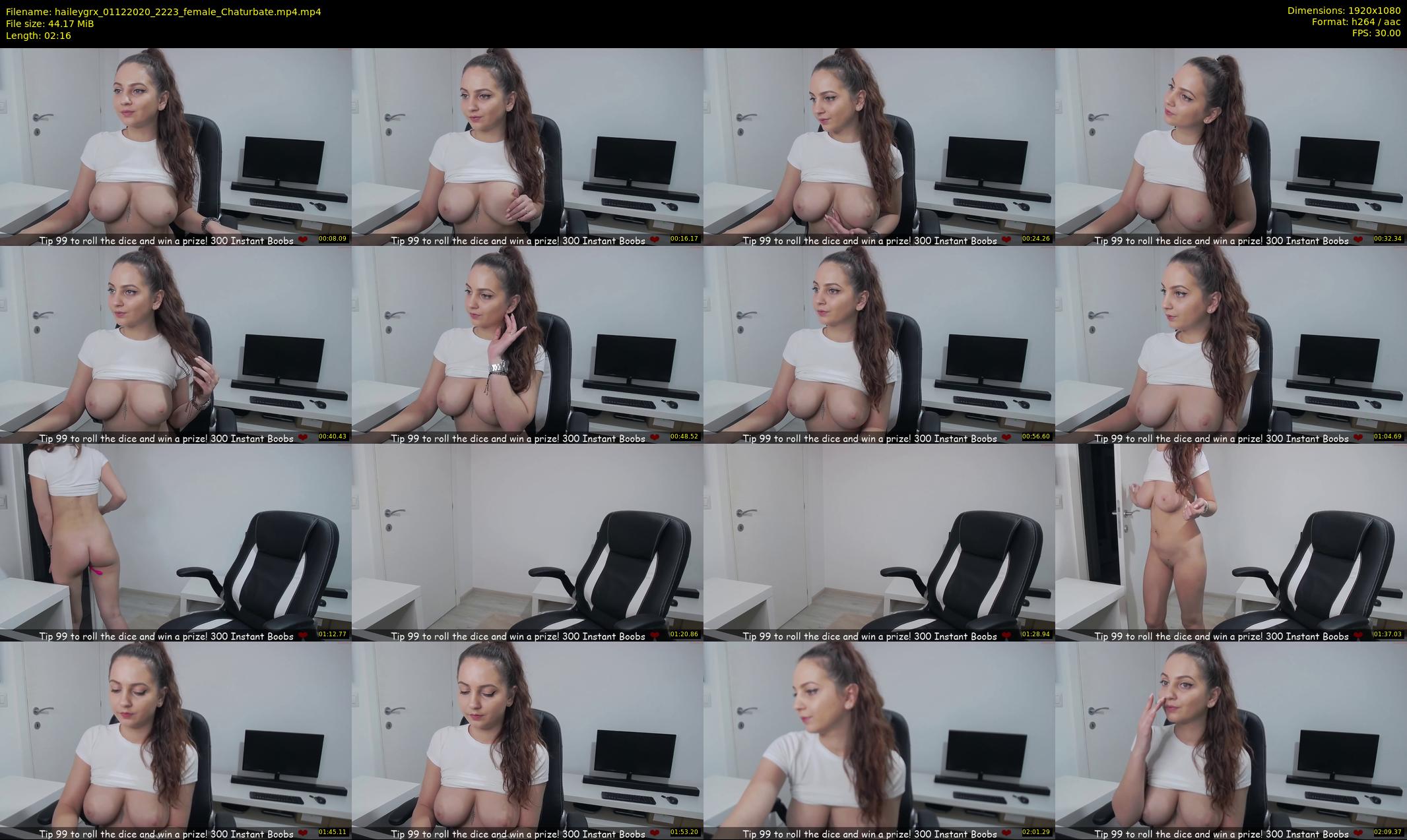 haileygrx — 3 minute Chaturbate female cam show recording, 1080p, Dec 1, 2020