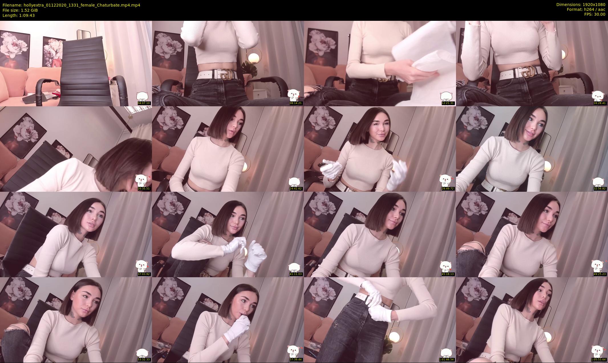hollyextra — 70 minute Chaturbate female cam show recording, 1080p, Dec 1, 2020