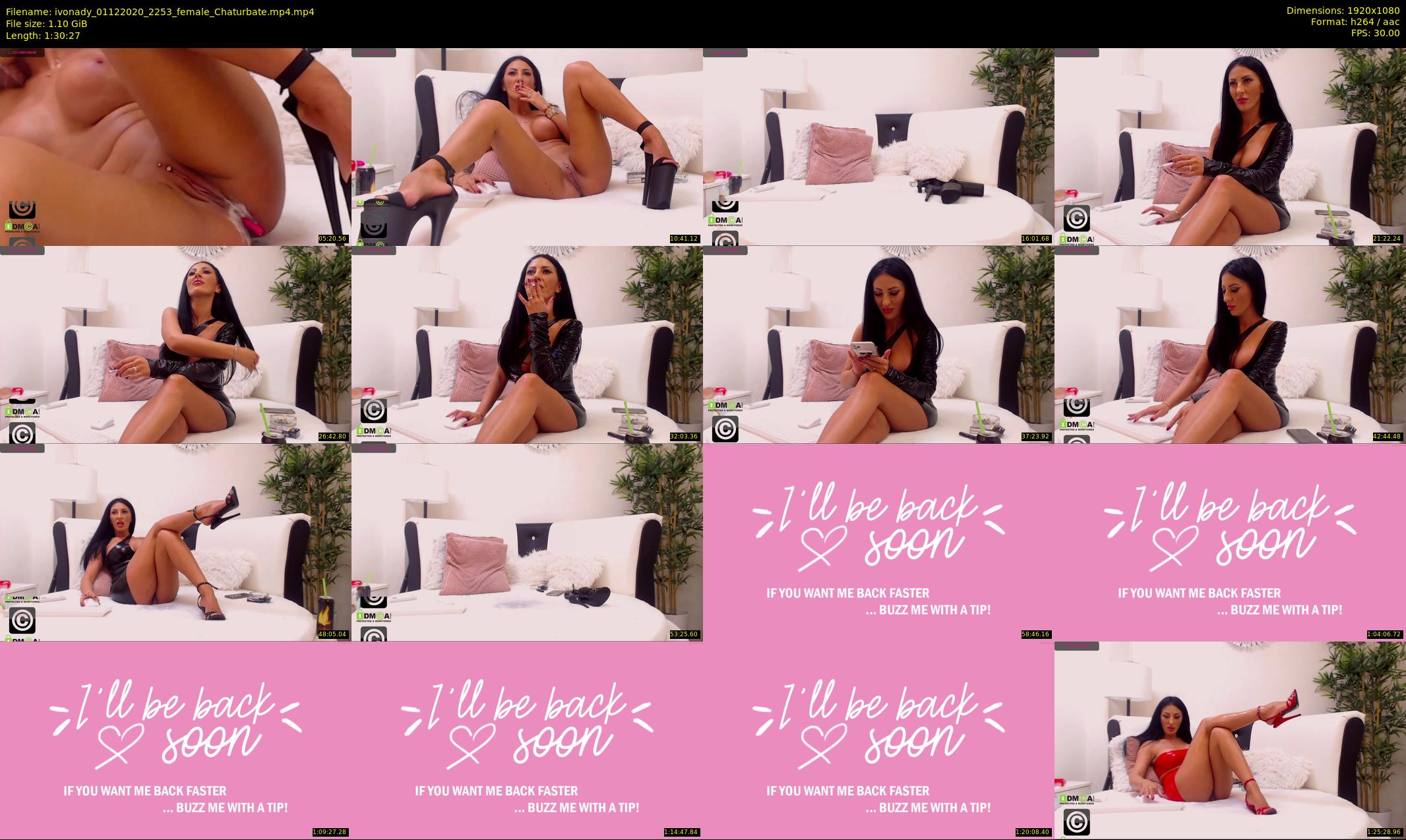 ivonady — 91 minute Chaturbate female cam show recording, 1080p, Dec 1, 2020