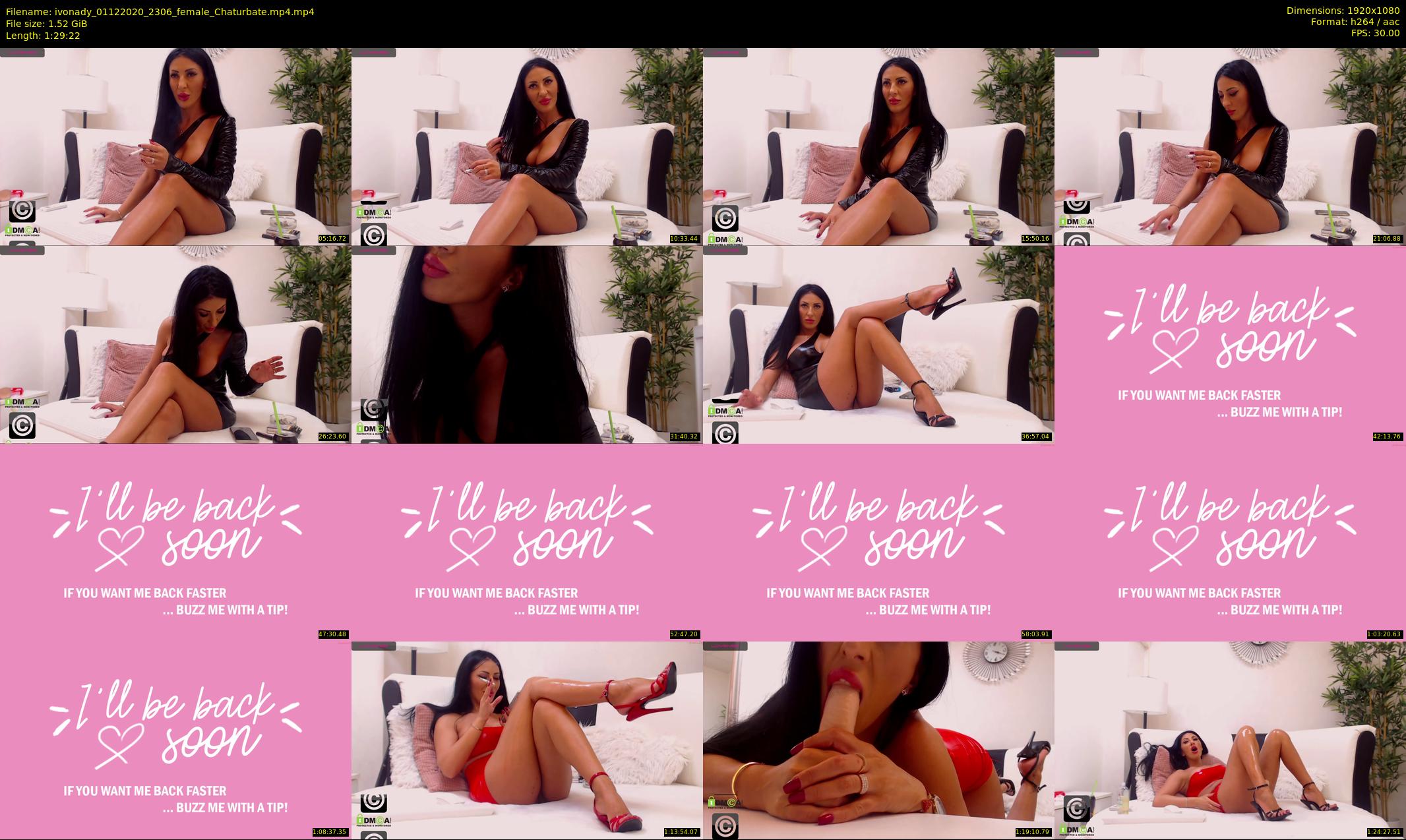 ivonady — 90 minute Chaturbate female cam show recording, 1080p, Dec 1, 2020