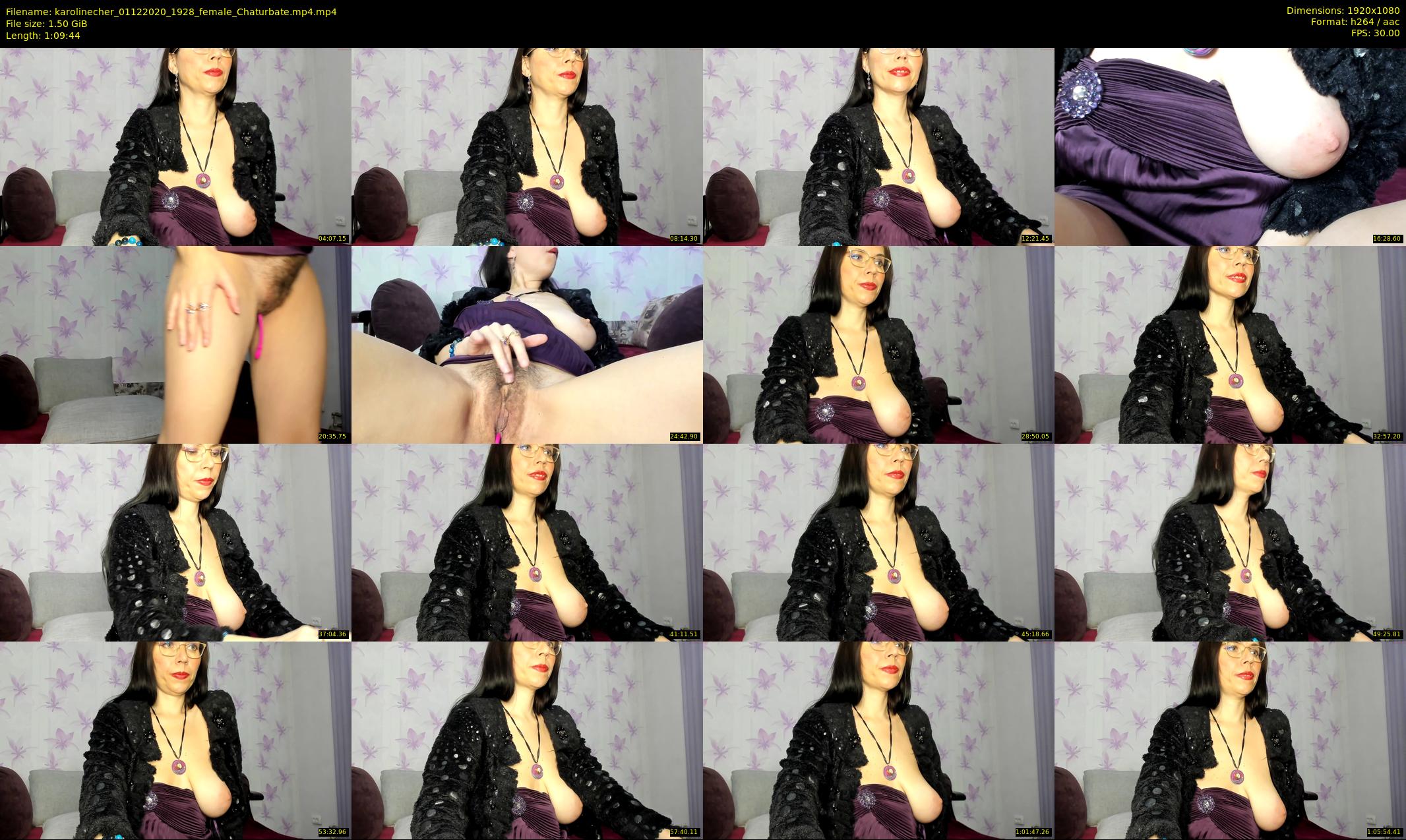 karolinecher — 70 minute Chaturbate female cam show recording, 1080p, Dec 1, 2020