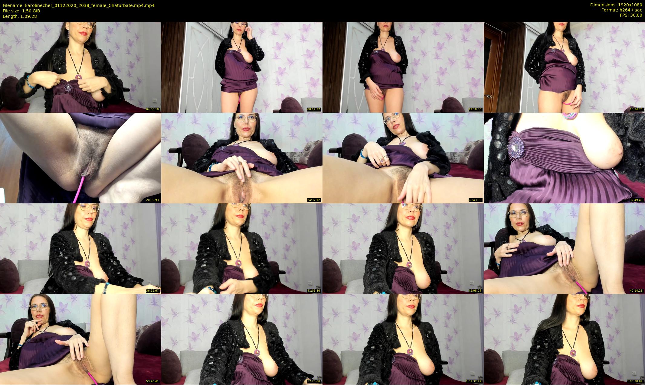 karolinecher — 70 minute Chaturbate female cam show recording, 1080p, Dec 1, 2020