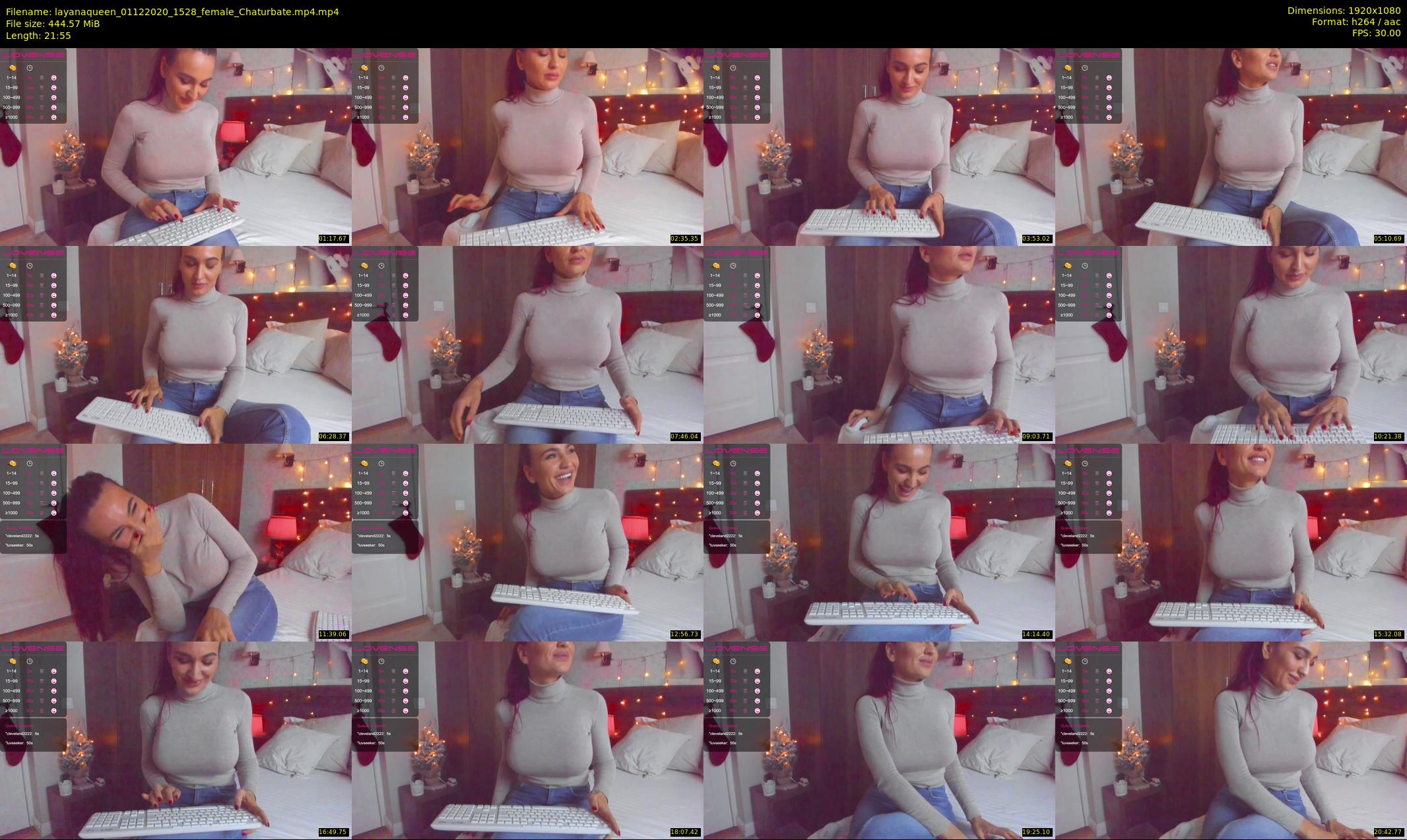 layanaqueen — 22 minute Chaturbate female cam show recording, 1080p, Dec 1, 2020