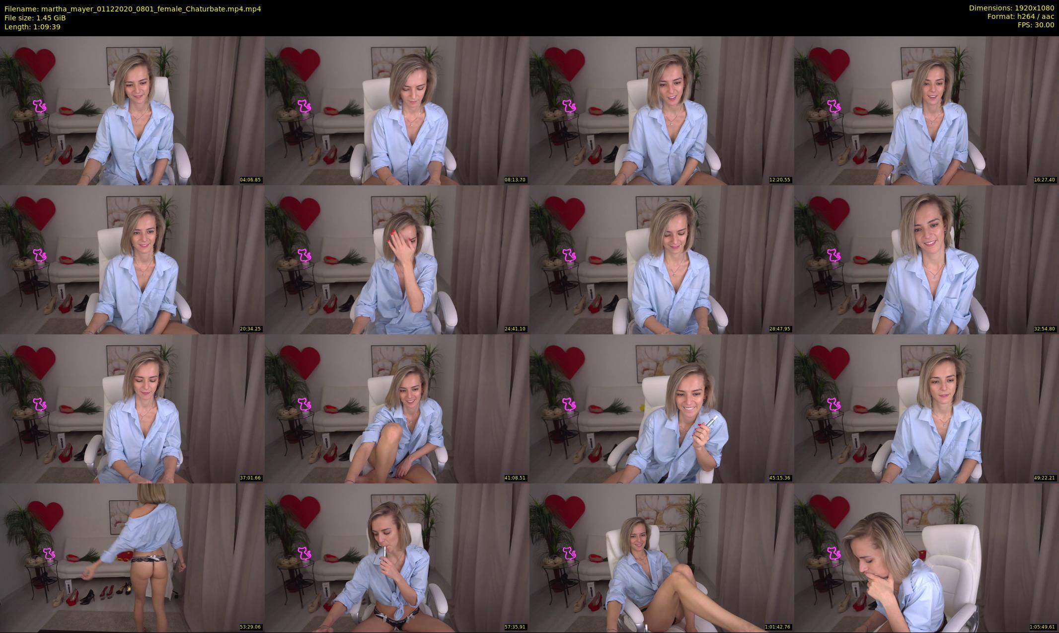 martha_mayer — 70 minute Chaturbate female cam show recording, 1080p, Dec 1, 2020