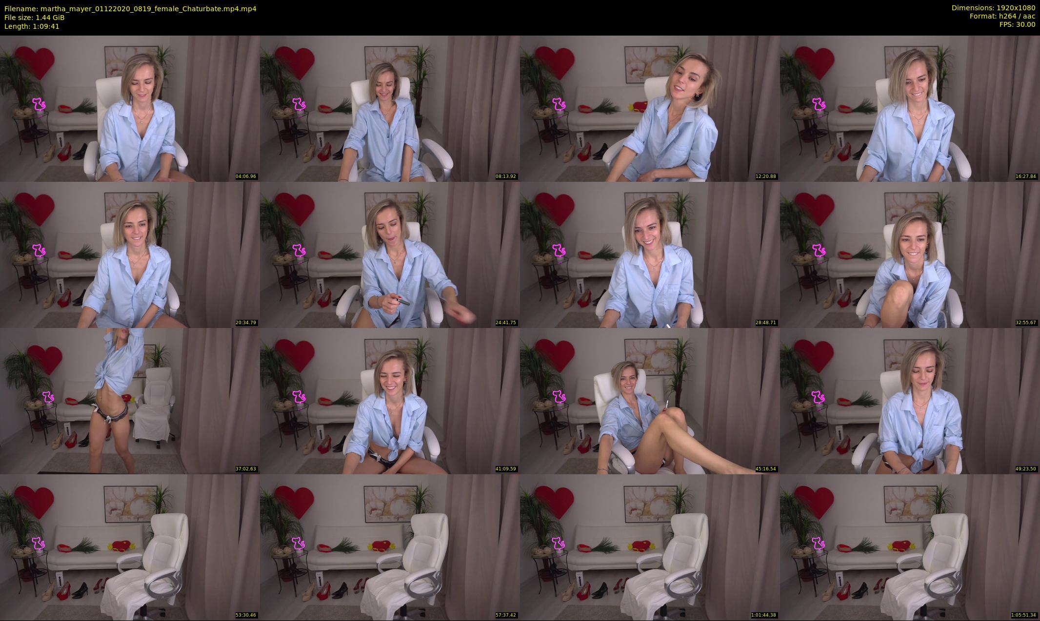 martha_mayer — 70 minute Chaturbate female cam show recording, 1080p, Dec 1, 2020
