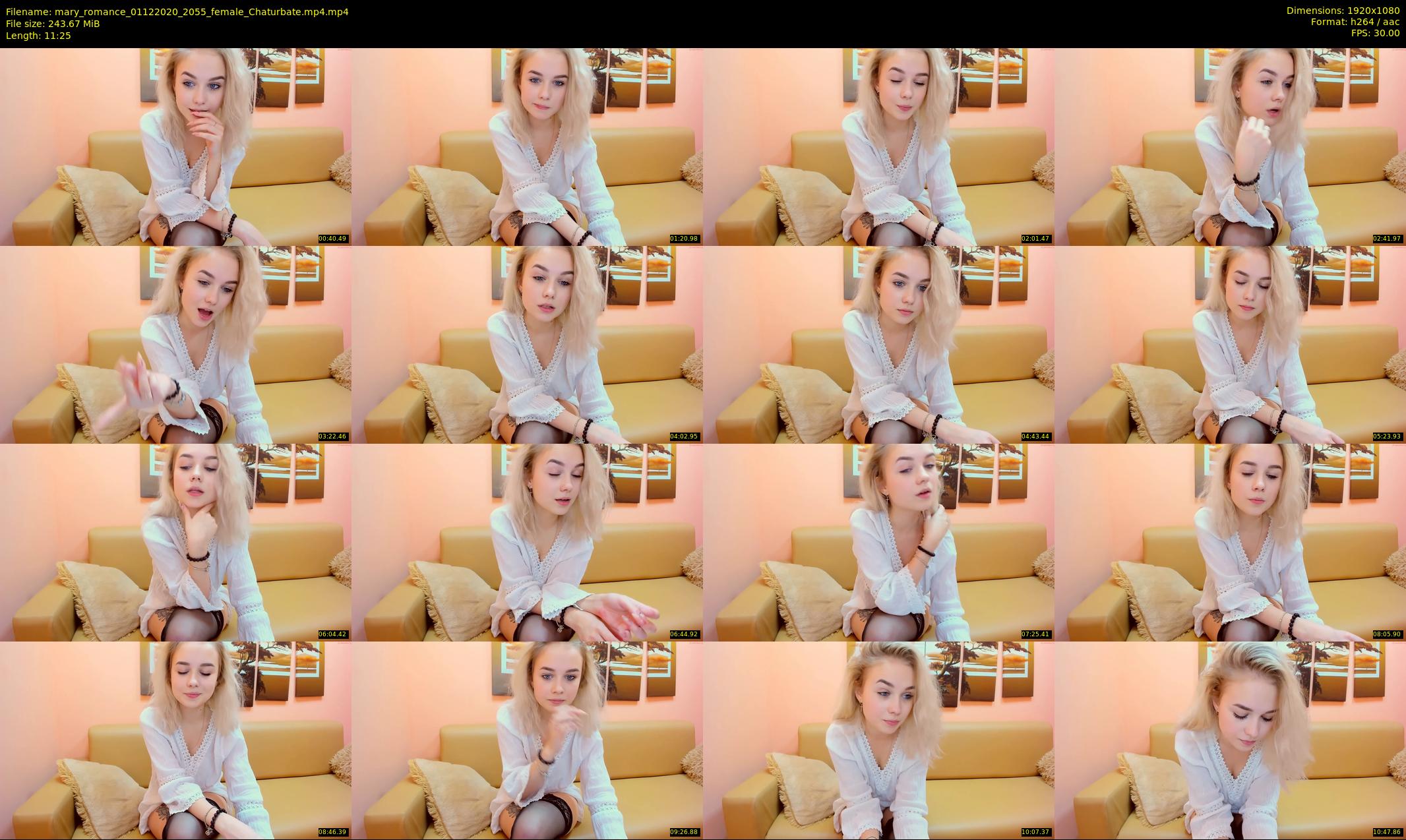 mary_romance — 12 minute Chaturbate female cam show recording, 1080p, Dec 1, 2020