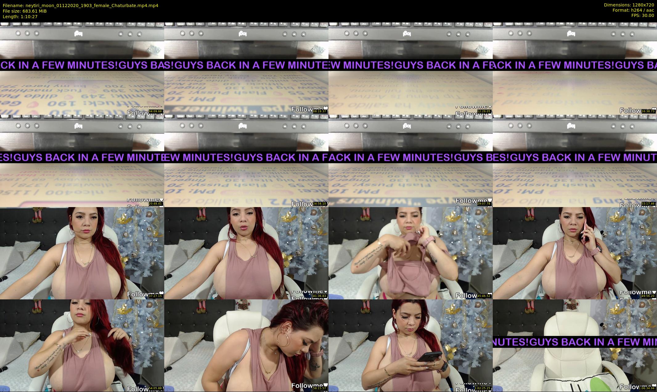 neytiri_moon — 71 minute Chaturbate female cam show recording, 720p, Dec 1, 2020
