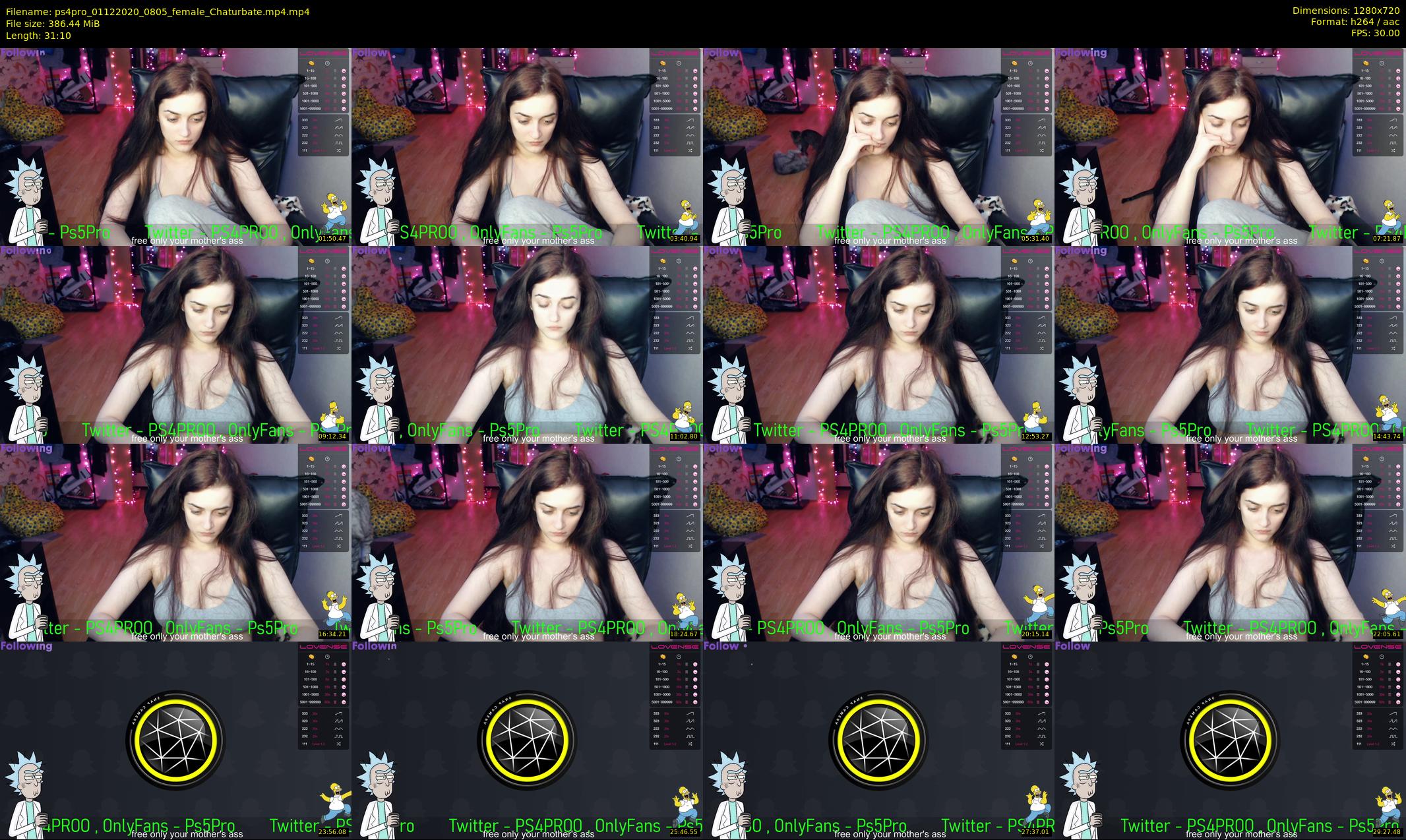 ps4pro — 32 minute Chaturbate female cam show recording, 720p, Dec 1, 2020