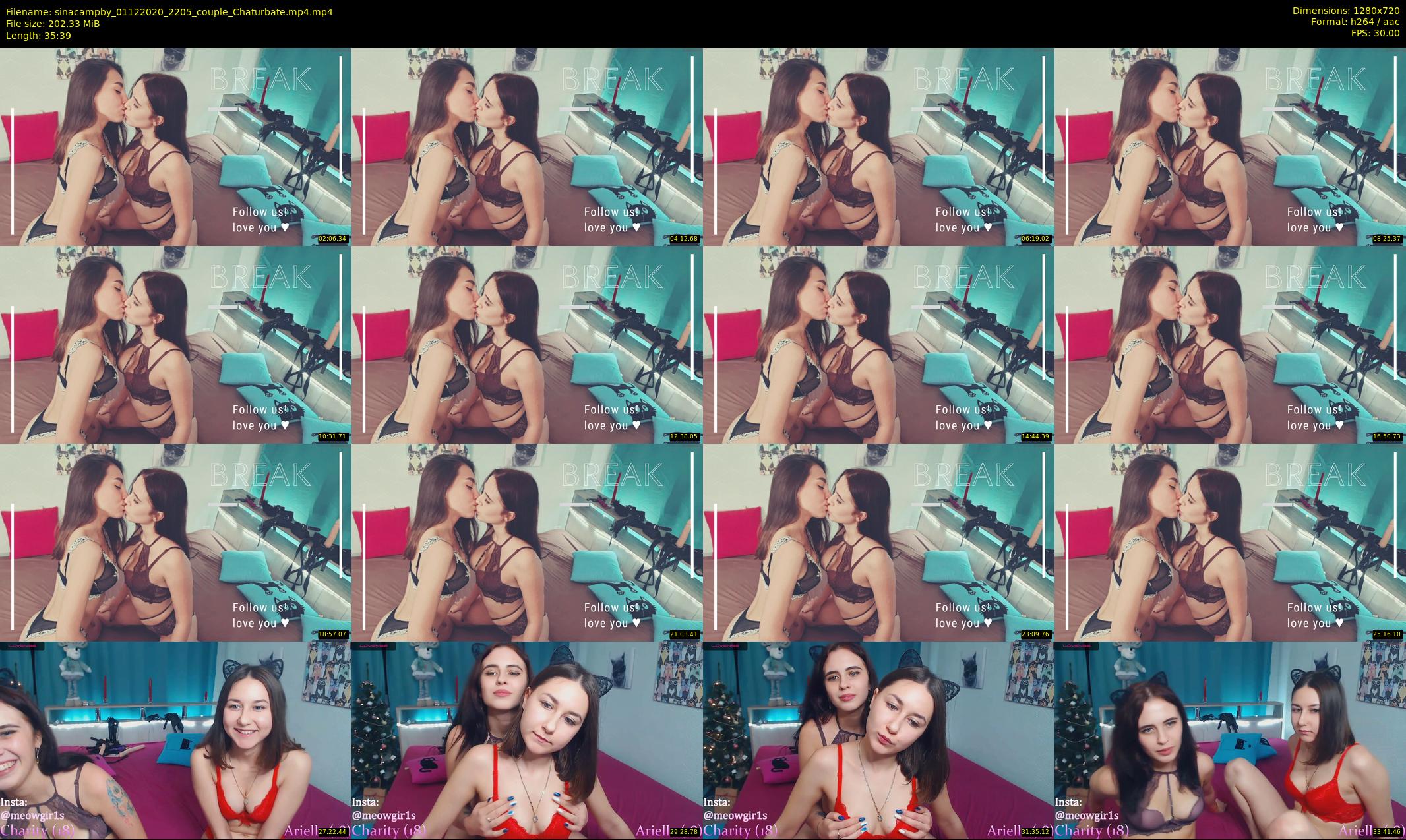 sinacampby — 36 minute Chaturbate couple cam show recording, 720p, Dec 1, 2020