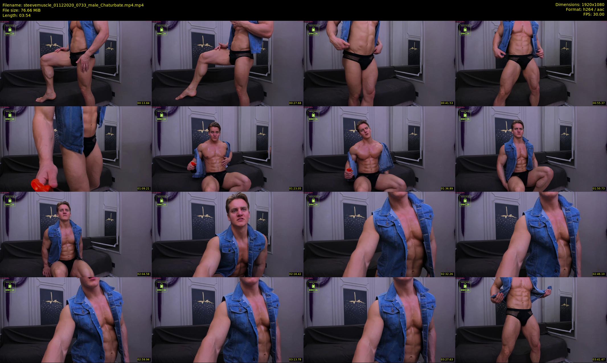 steevemuscle — 4 minute Chaturbate male cam show recording, 1080p, Dec 1, 2020