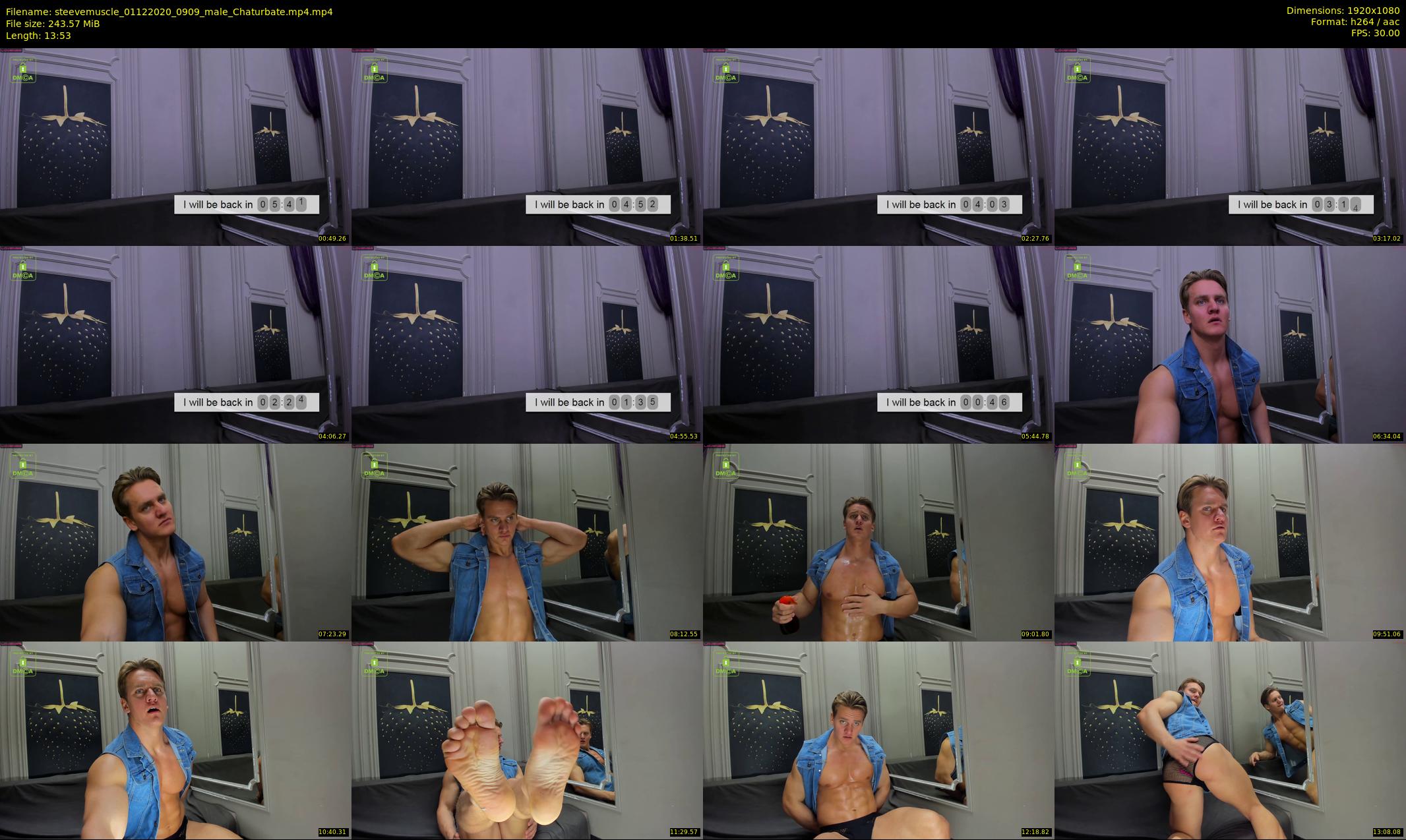 steevemuscle — 14 minute Chaturbate male cam show recording, 1080p, Dec 1, 2020