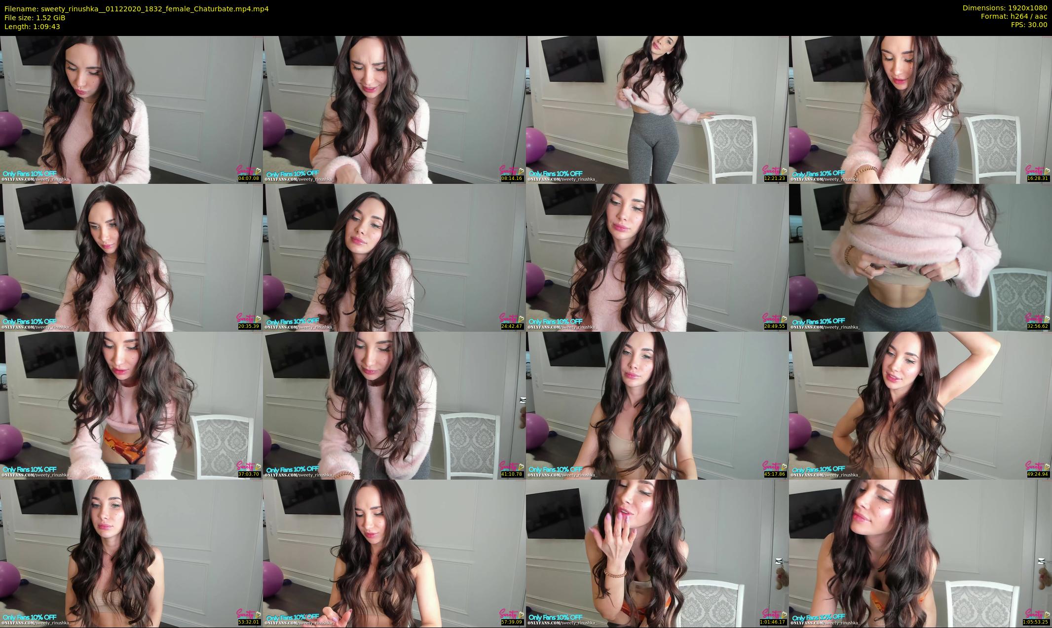sweety_rinushka_ — 70 minute Chaturbate female cam show recording, 1080p, Dec 1, 2020