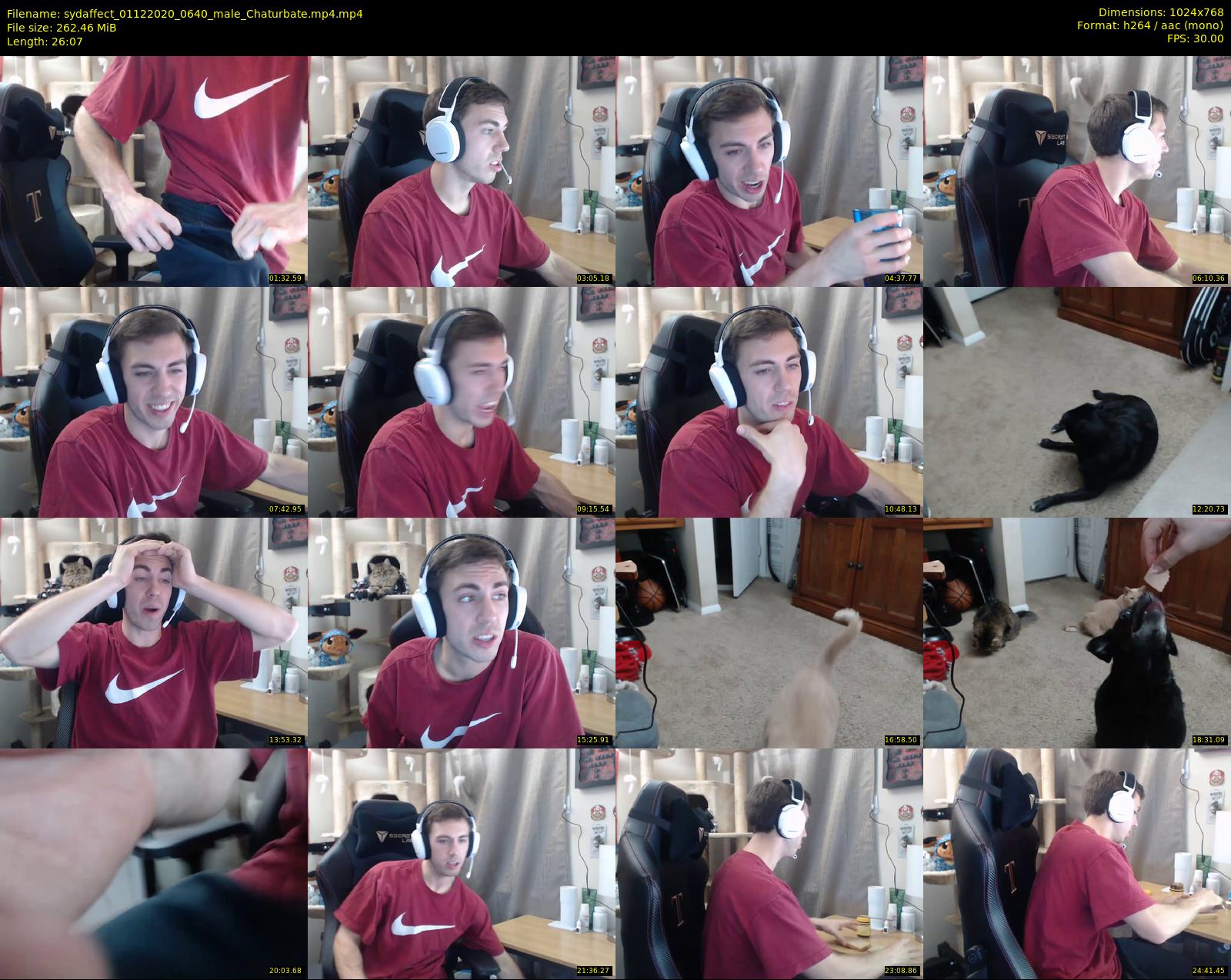 sydaffect — 27 minute Chaturbate male cam show recording, 720p, Dec 1, 2020