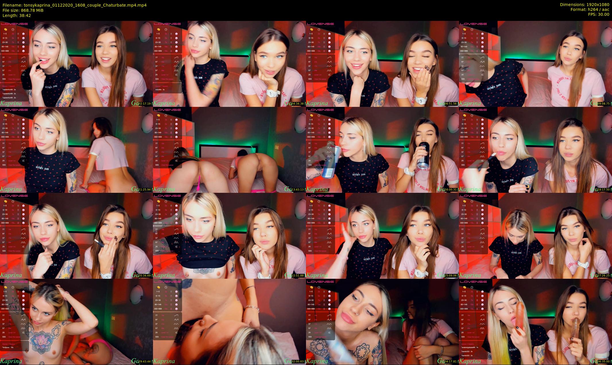 tonsykaprina — 39 minute Chaturbate couple cam show recording, 1080p, Dec 1, 2020