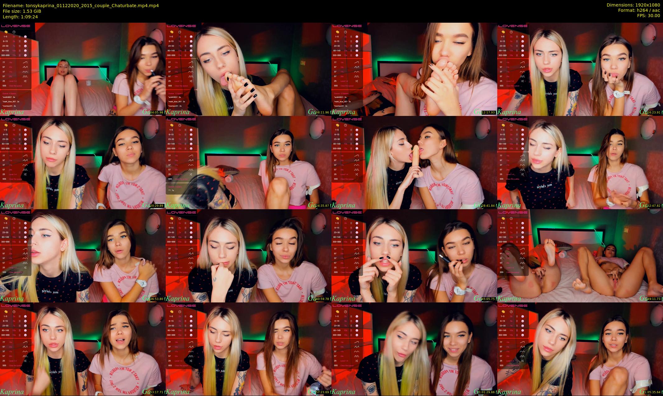 tonsykaprina — 70 minute Chaturbate couple cam show recording, 1080p, Dec 1, 2020
