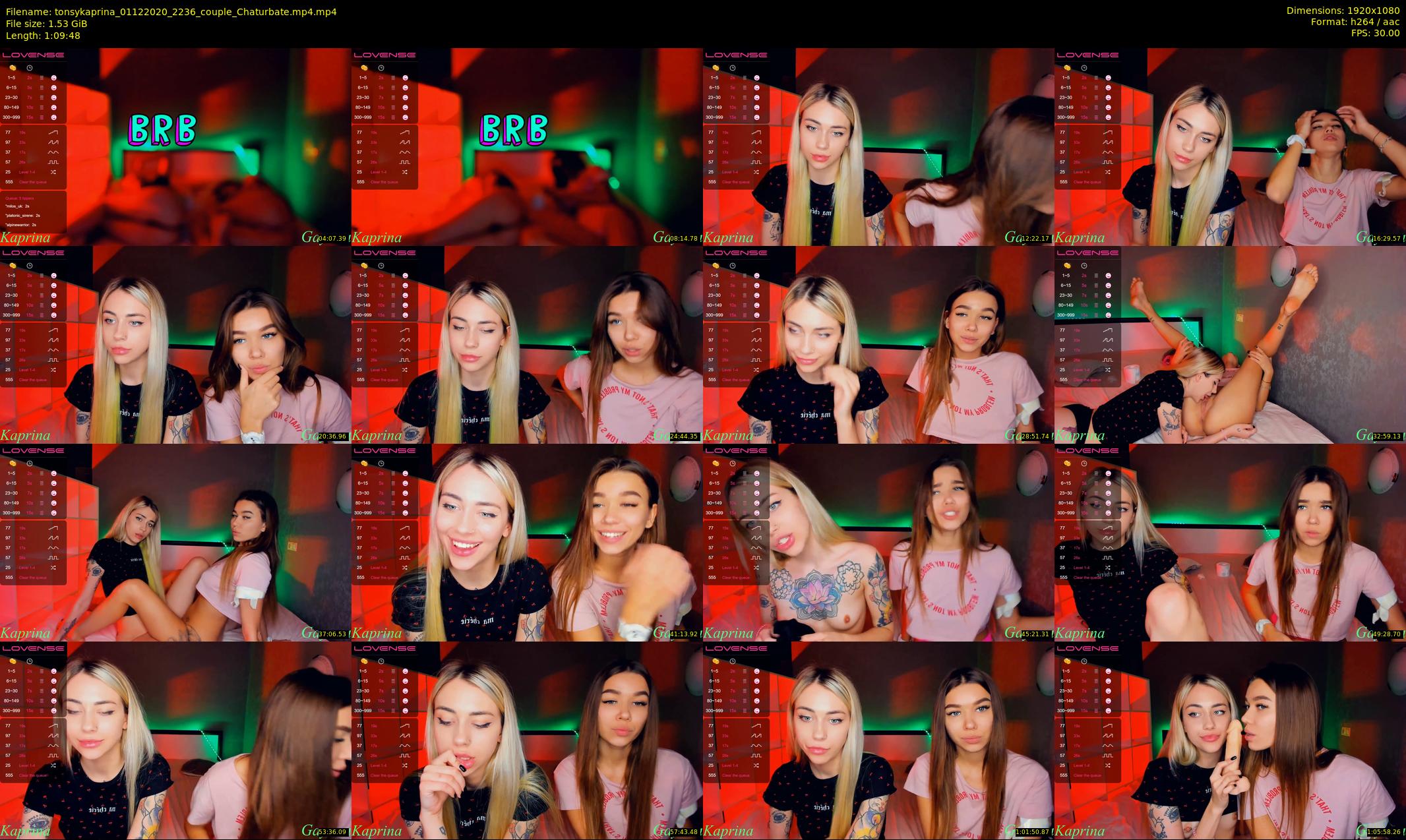 tonsykaprina — 70 minute Chaturbate couple cam show recording, 1080p, Dec 1, 2020