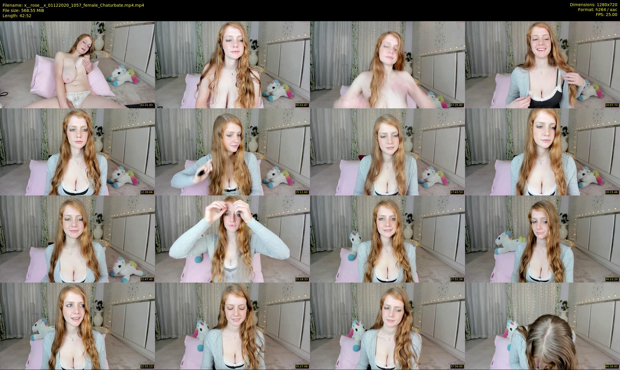 x__rose__x — 43 minute Chaturbate female cam show recording, 720p, Dec 1, 2020
