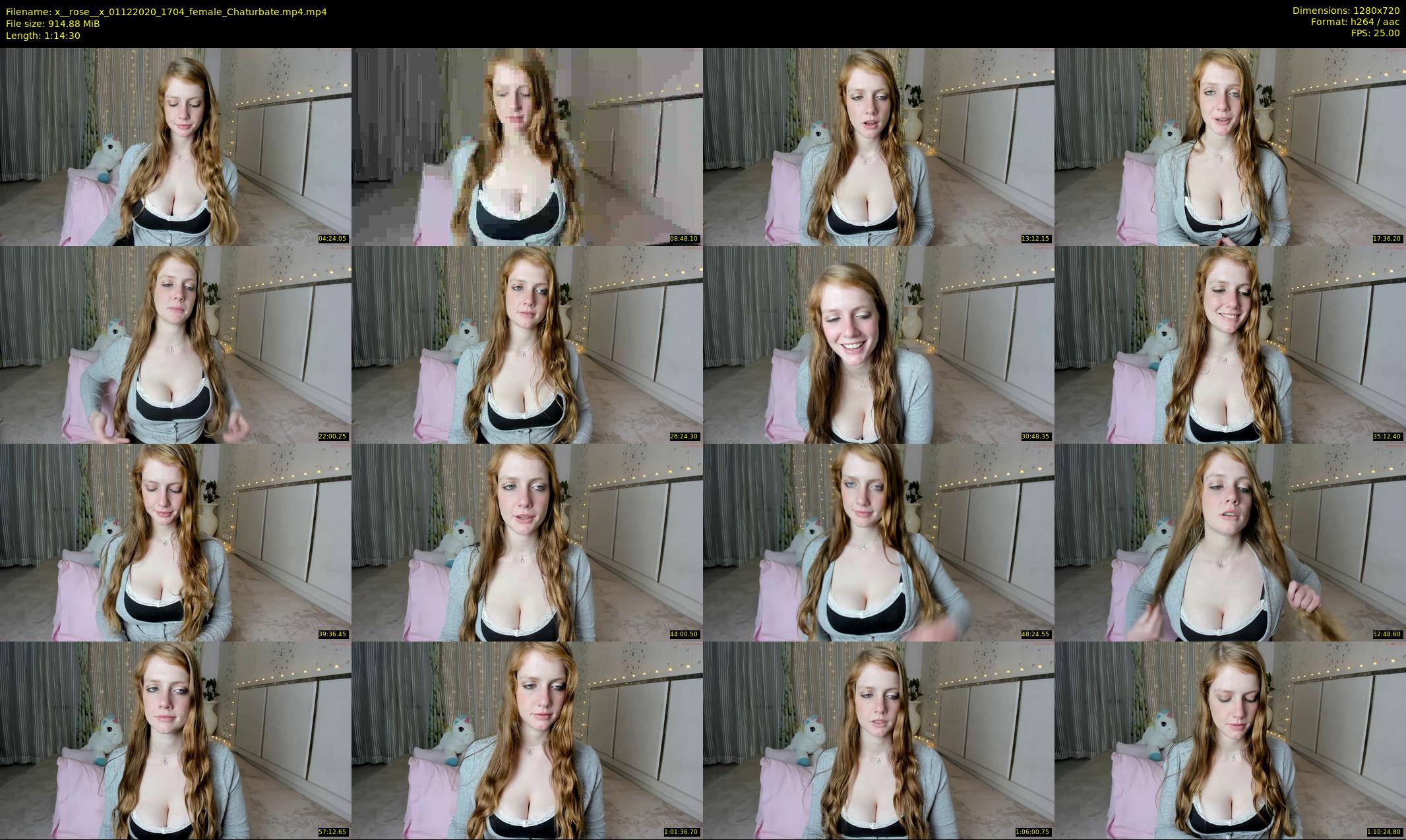 x__rose__x — 75 minute Chaturbate female cam show recording, 720p, Dec 1, 2020
