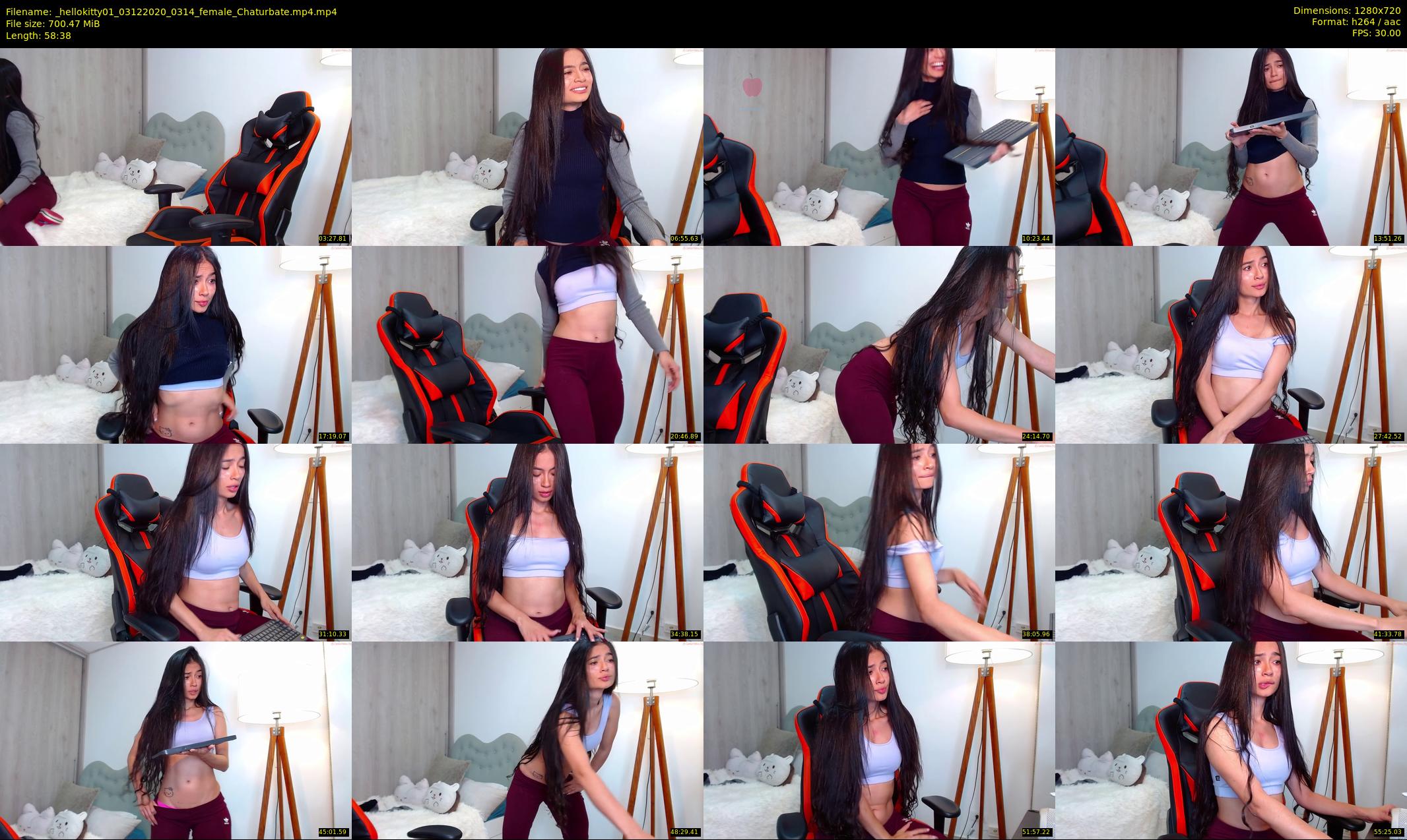 _hellokitty01 — 59 minute Chaturbate female cam show recording, 720p, Dec 3, 2020