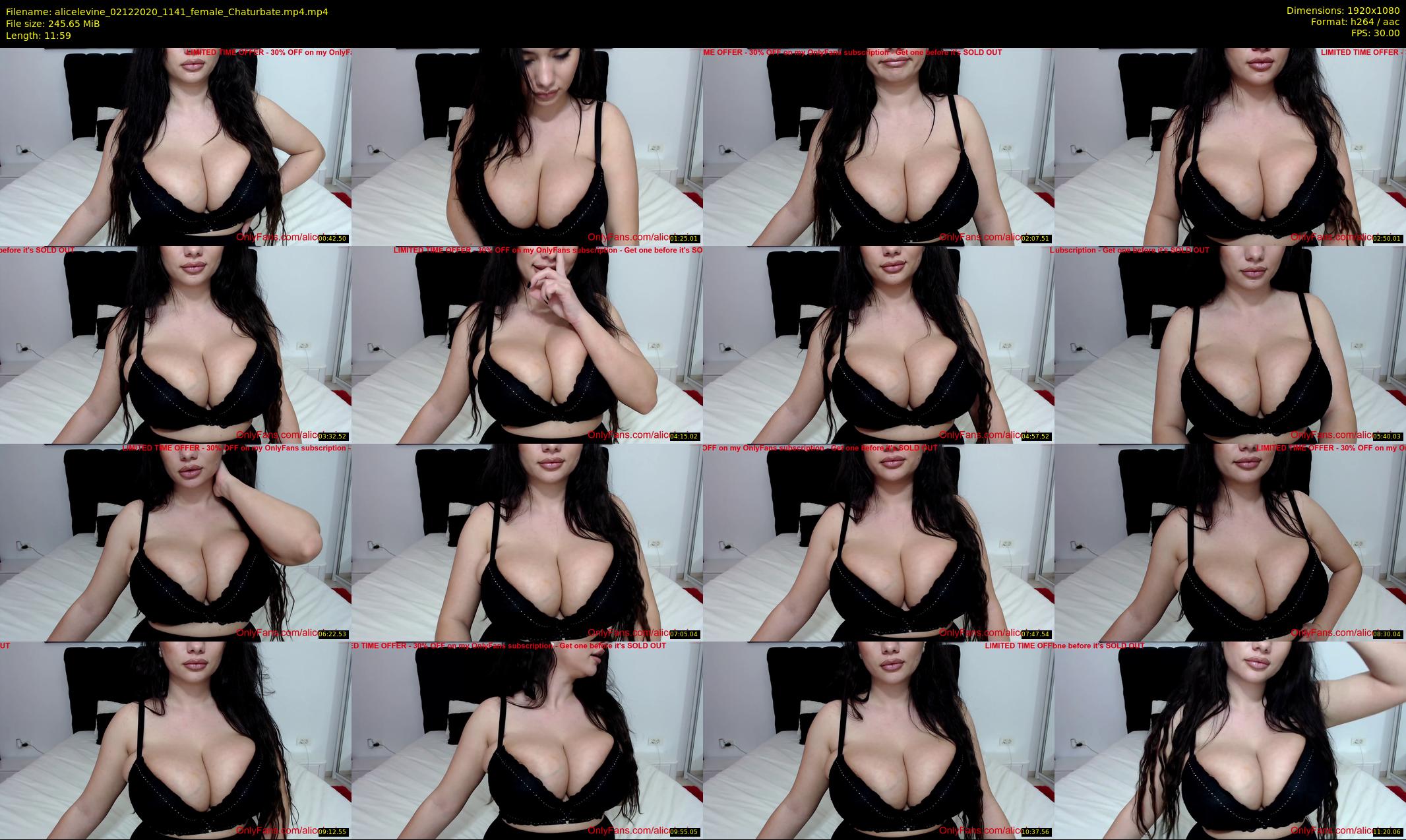 alicelevine — 12 minute Chaturbate female cam show recording, 1080p, Dec 2, 2020