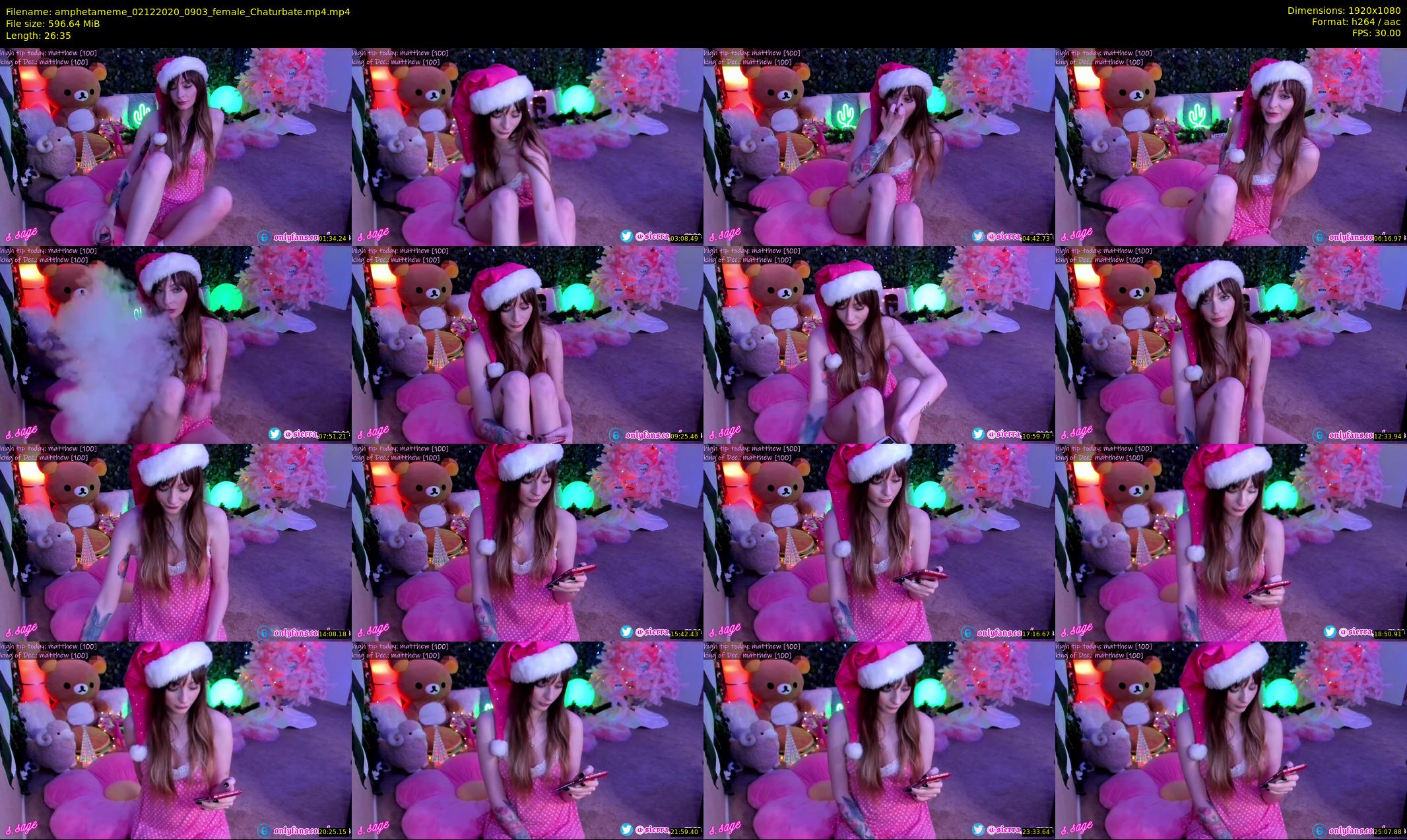 amphetameme — 27 minute Chaturbate female cam show recording, 1080p, Dec 2, 2020