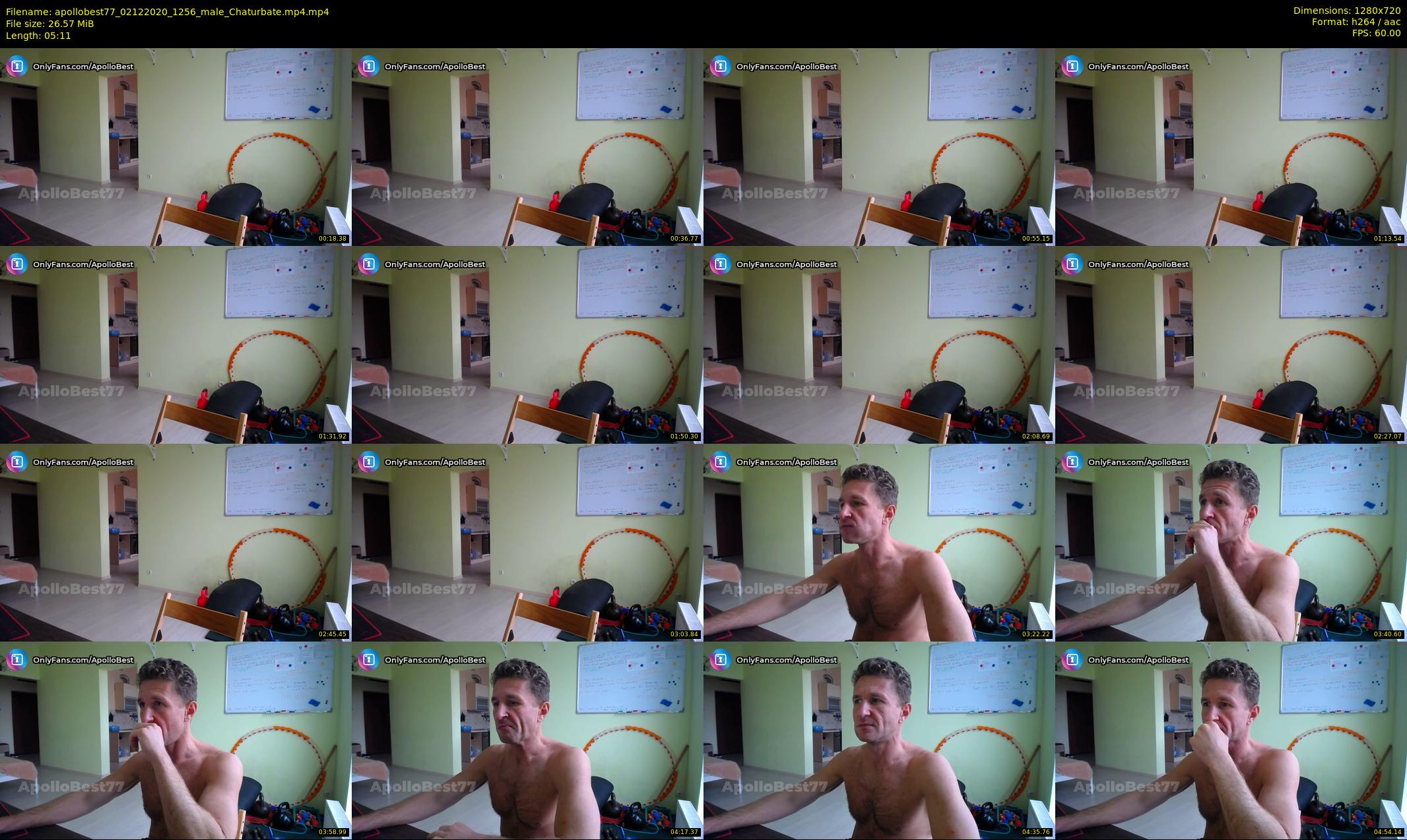 apollobest77 — 6 minute Chaturbate male cam show recording, 720p, Dec 2, 2020