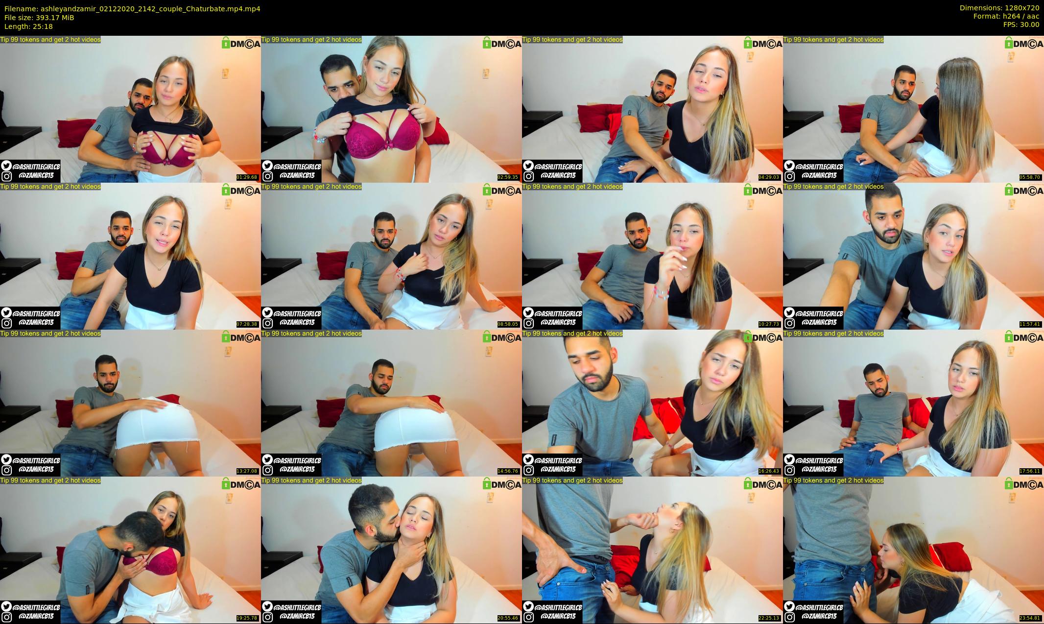 ashleyandzamir — 26 minute Chaturbate couple cam show recording, 720p, Dec 2, 2020