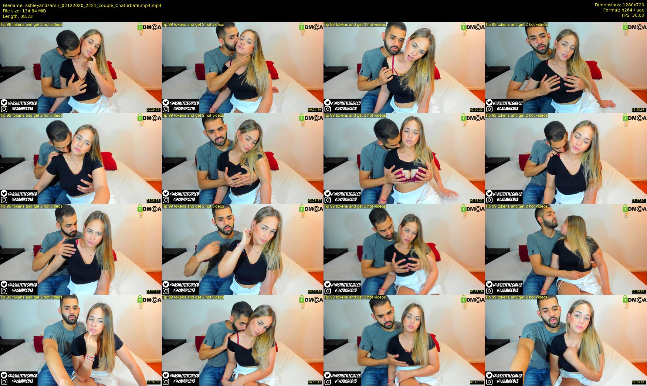 ashleyandzamir — 9 minute Chaturbate couple cam show recording, 720p, Dec 2, 2020