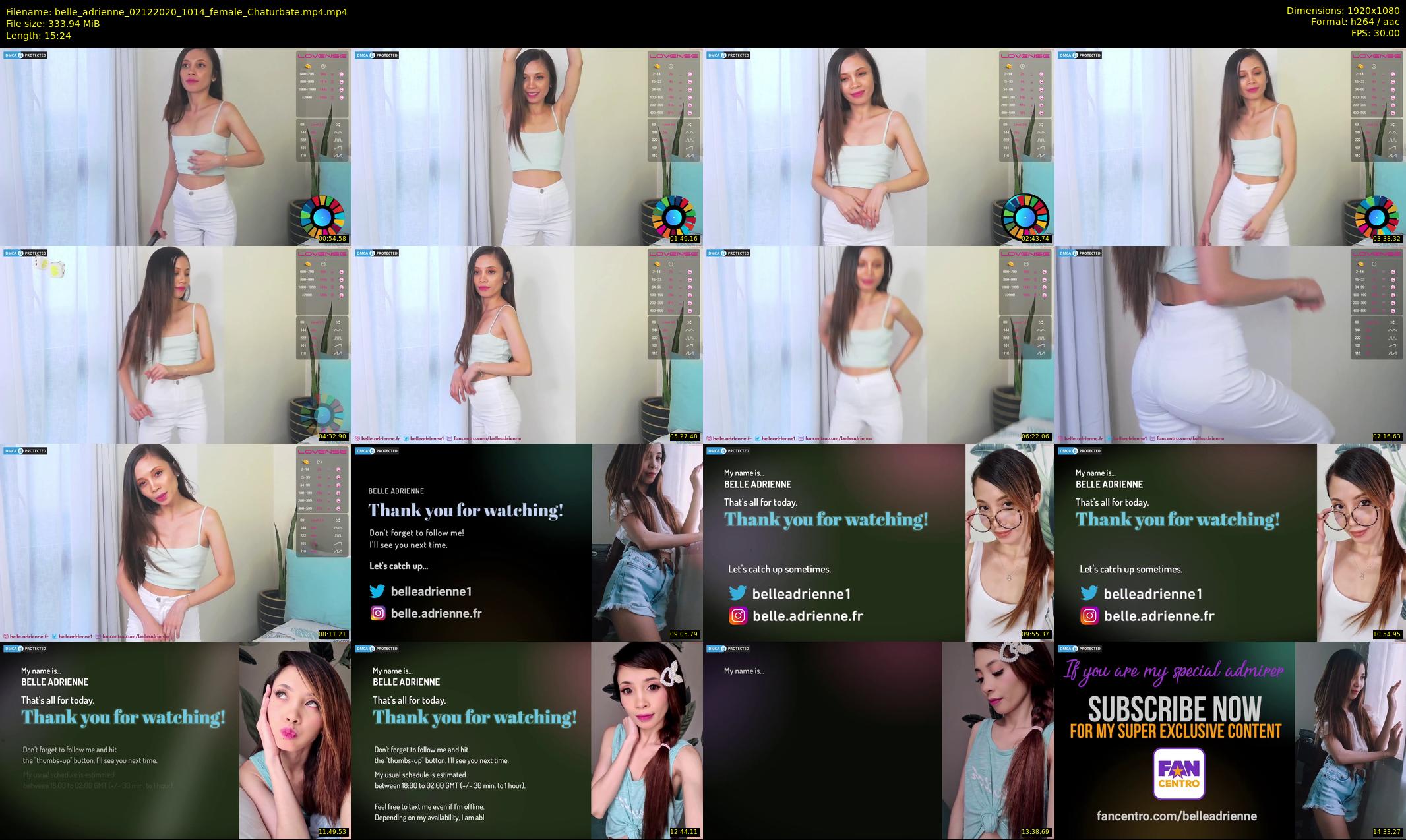 belle_adrienne — 16 minute Chaturbate couple cam show recording, 1080p, Dec 2, 2020