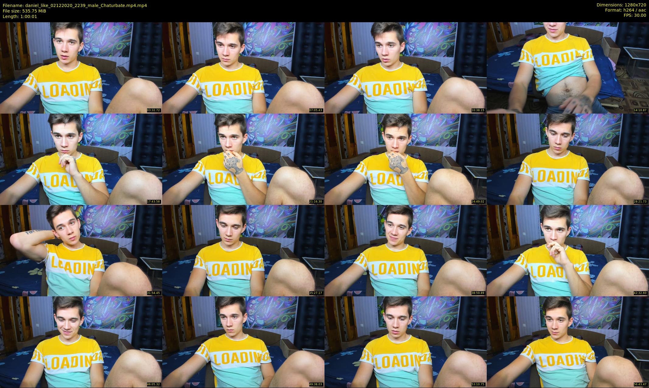 daniel_like — 61 minute Chaturbate male cam show recording, 720p, Dec 2, 2020