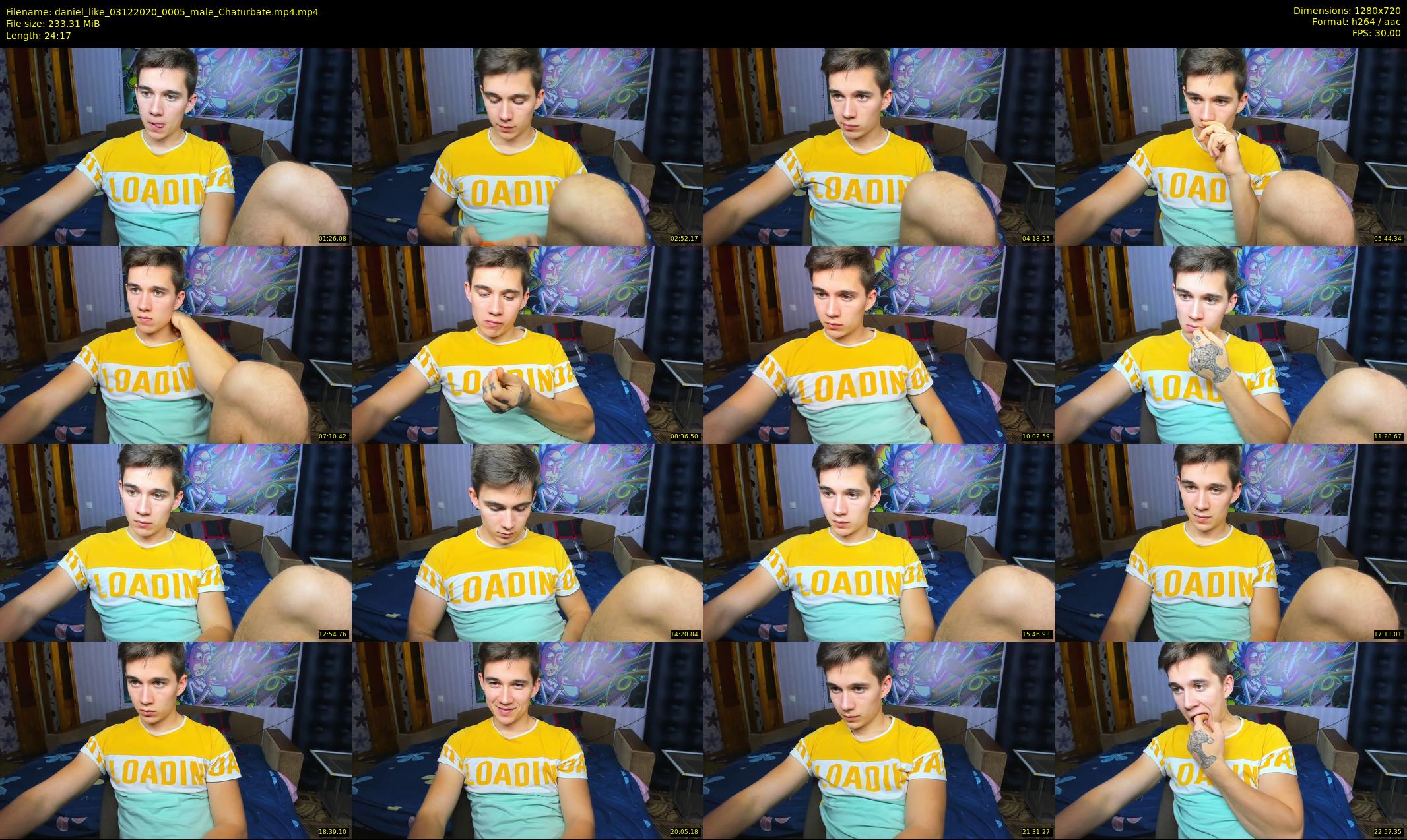 daniel_like — 25 minute Chaturbate male cam show recording, 720p, Dec 3, 2020