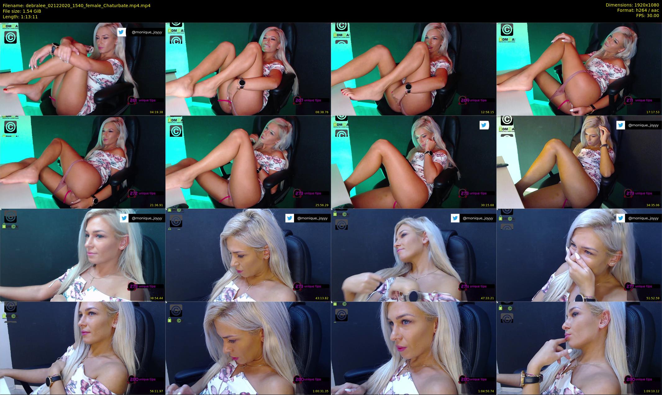 debralee — 74 minute Chaturbate female cam show recording, 1080p, Dec 2, 2020