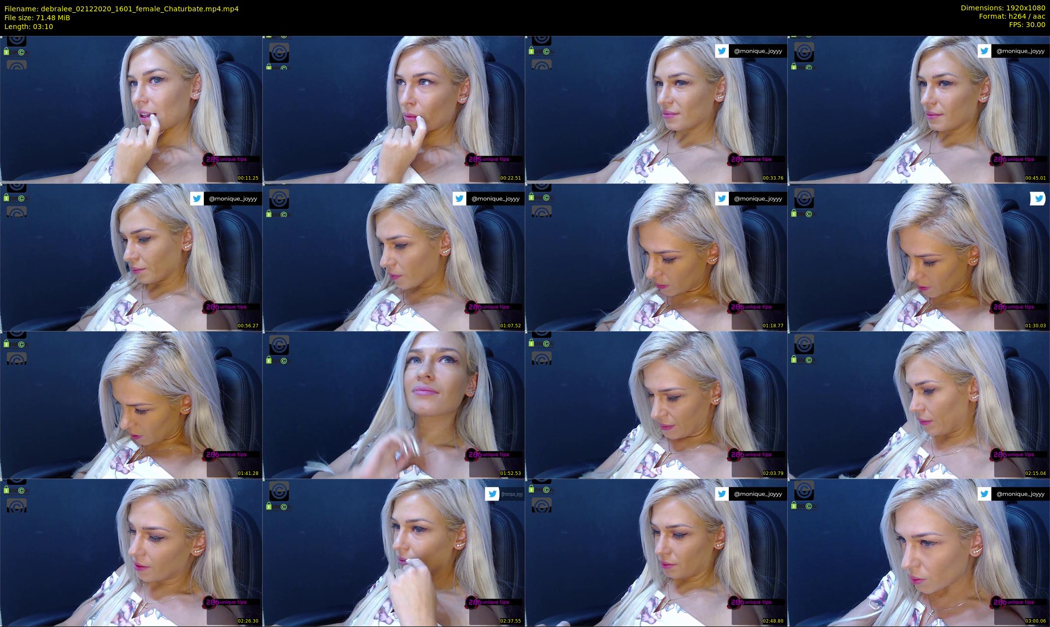 debralee — 4 minute Chaturbate female cam show recording, 1080p, Dec 2, 2020