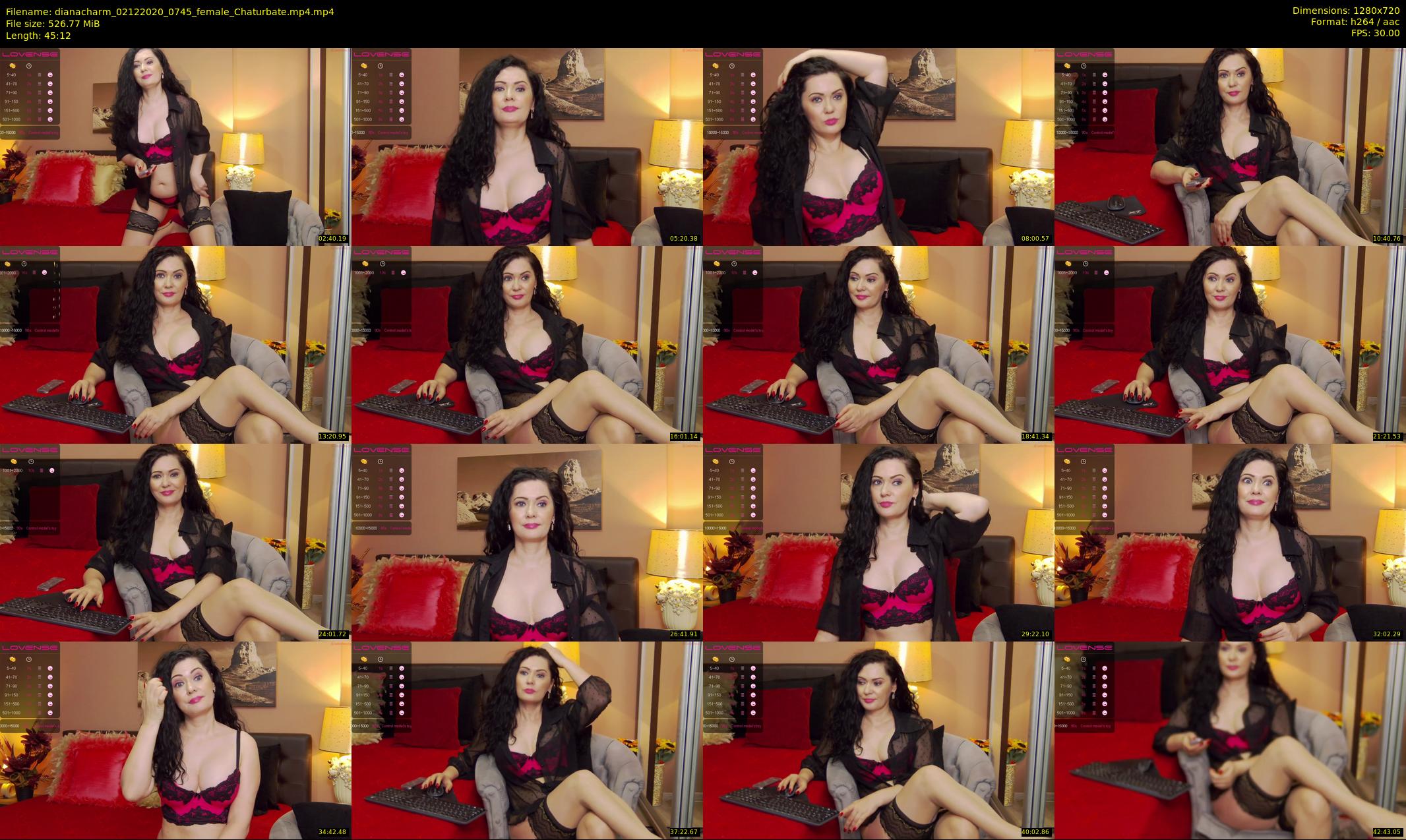 dianacharm — 46 minute Chaturbate female cam show recording, 720p, Dec 2, 2020