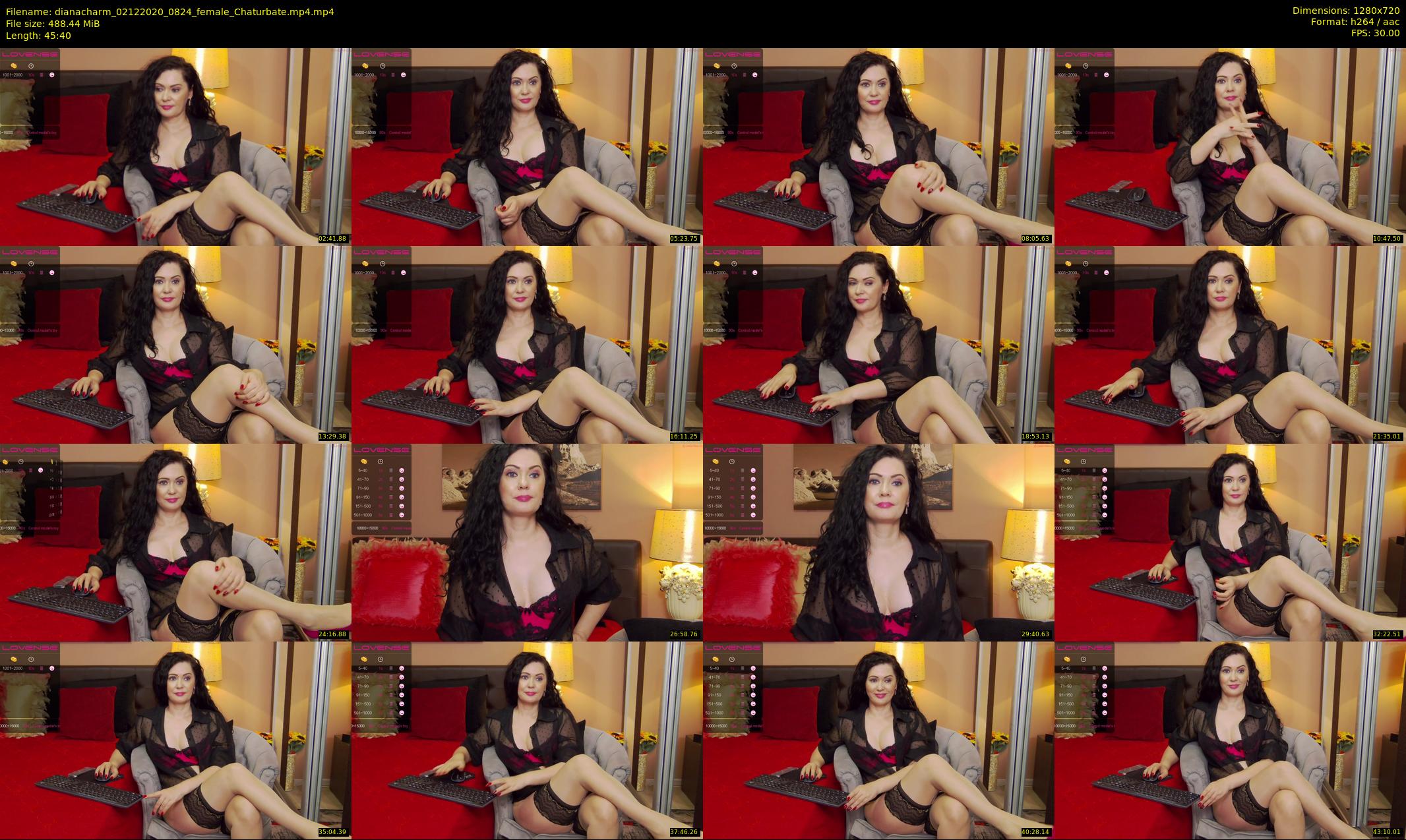 dianacharm — 46 minute Chaturbate female cam show recording, 720p, Dec 2, 2020