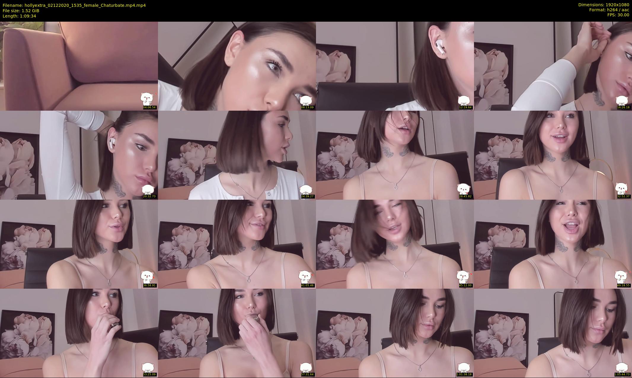 hollyextra — 70 minute Chaturbate female cam show recording, 1080p, Dec 2, 2020