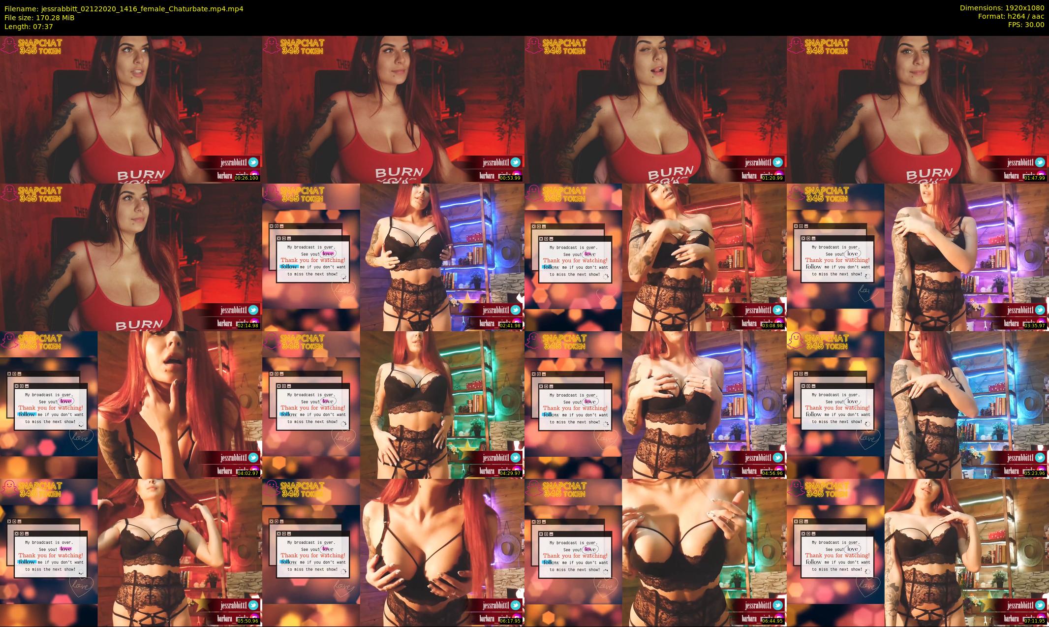 jessrabbitt — 8 minute Chaturbate female cam show recording, 1080p, Dec 2, 2020