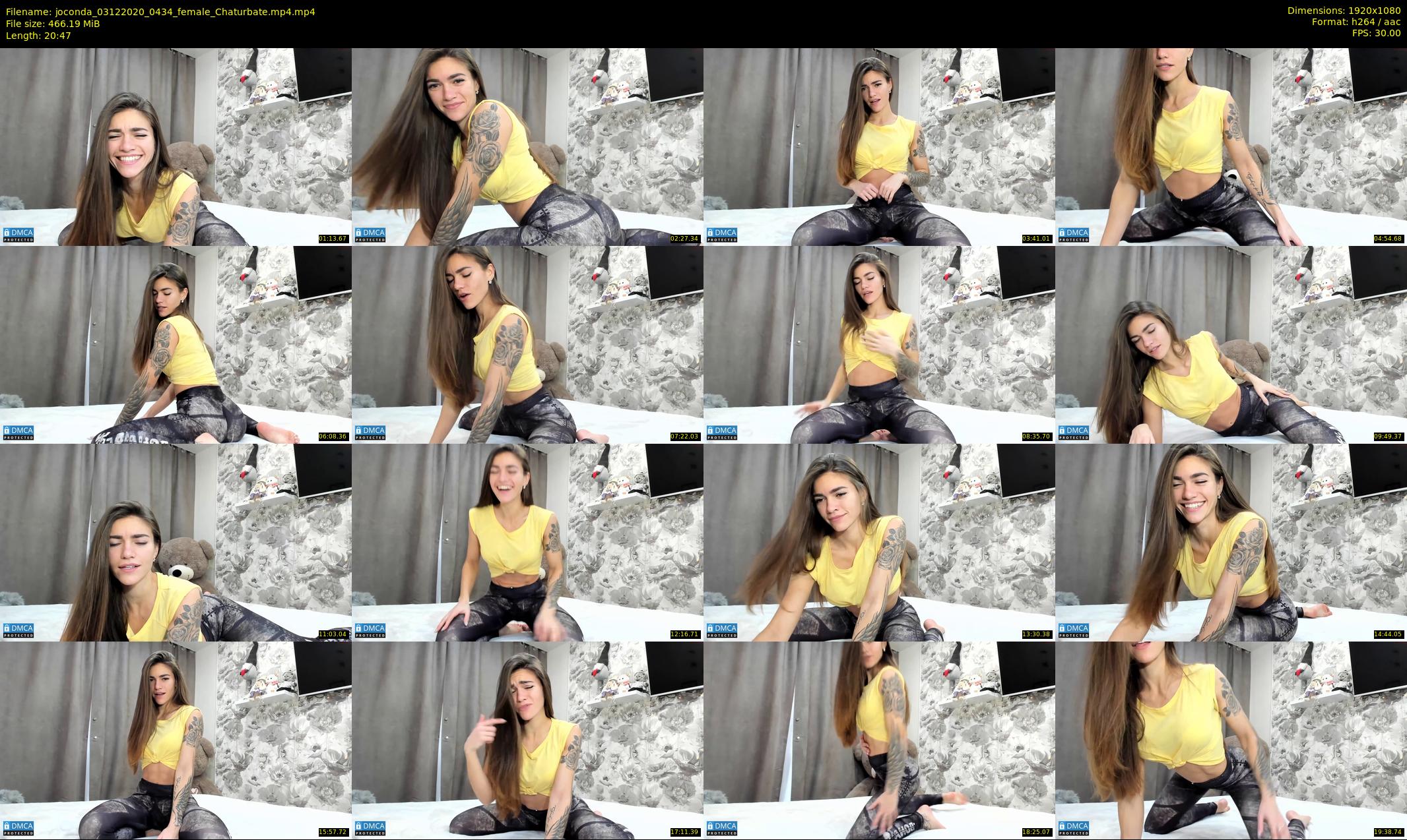 joconda — 21 minute Chaturbate female cam show recording, 1080p, Dec 3, 2020