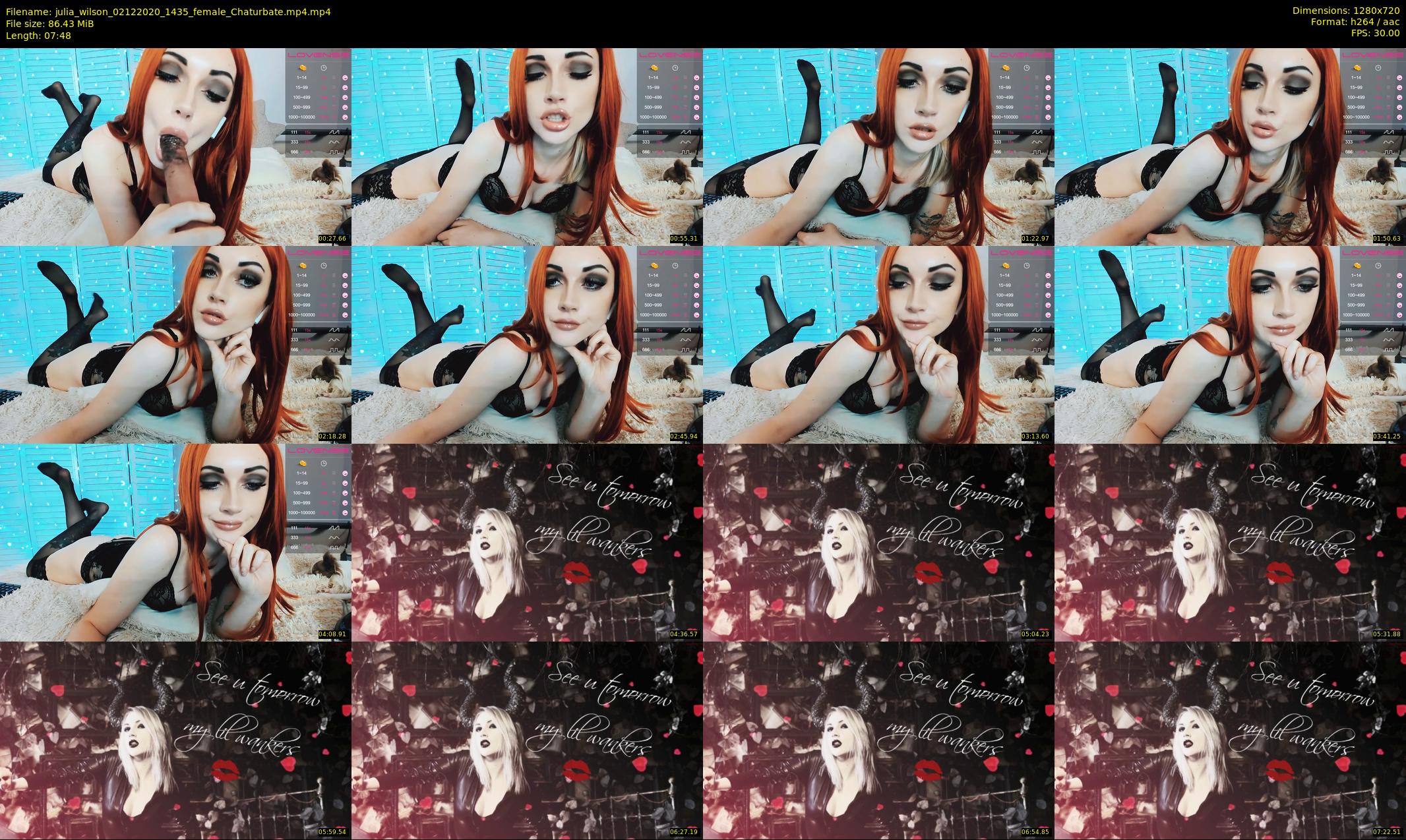 julia_wilson — 8 minute Chaturbate female cam show recording, 720p, Dec 2, 2020