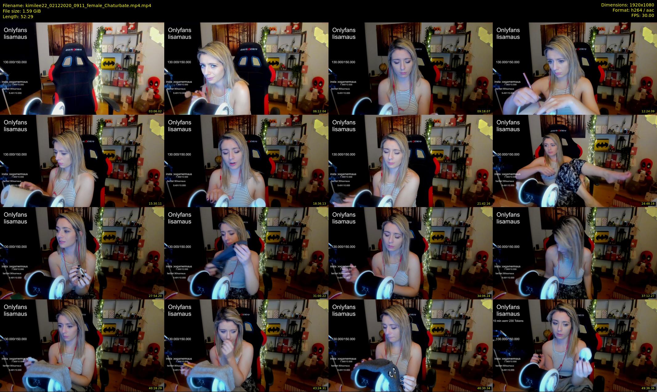 kimilee22 — 53 minute Chaturbate female cam show recording, 1080p, Dec 2, 2020