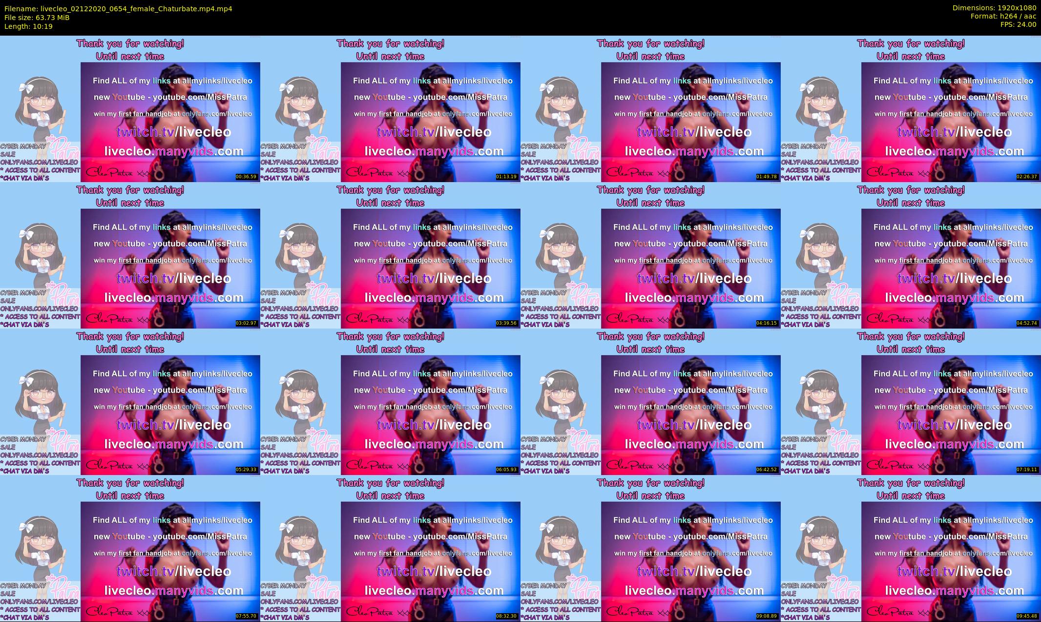 livecleo — 11 minute Chaturbate female cam show recording, 1080p, Dec 2, 2020