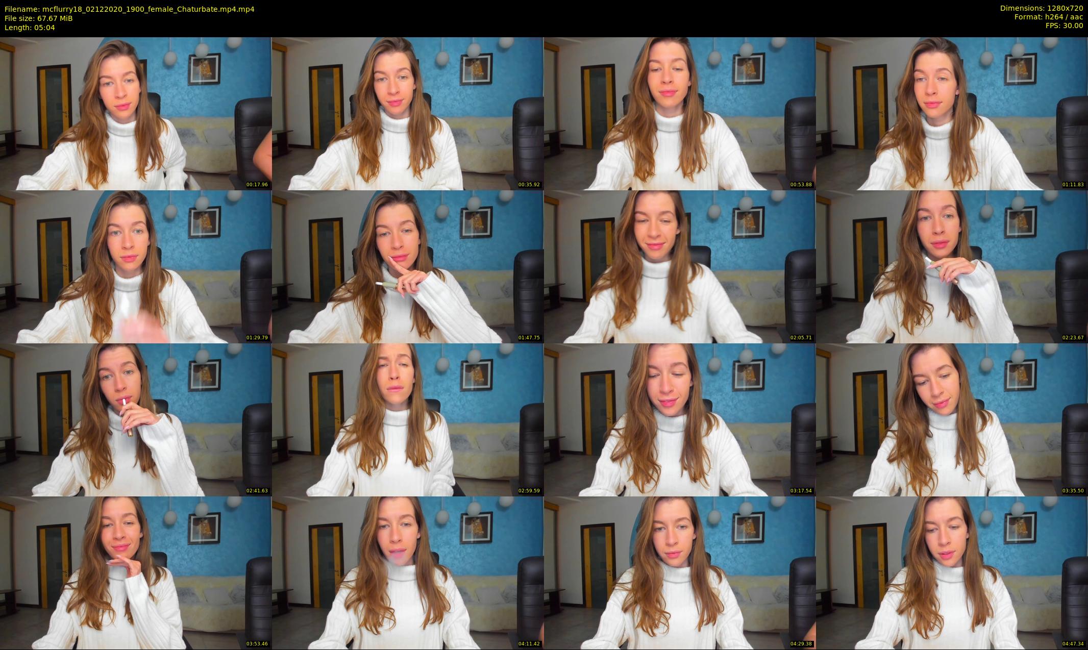mcflurry18 — 6 minute Chaturbate female cam show recording, 720p, Dec 2, 2020