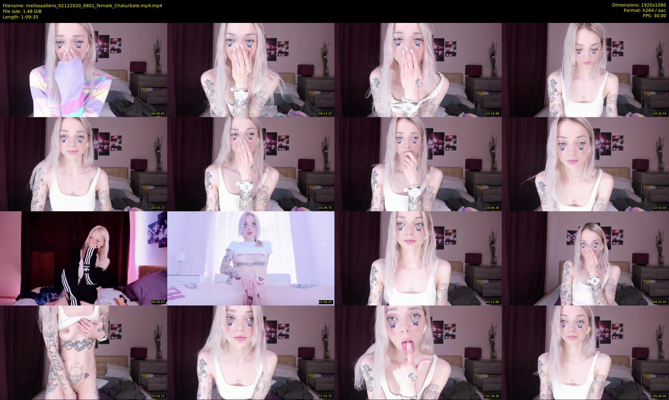 melissaallens — 70 minute Chaturbate female cam show recording, 1080p, Dec 2, 2020