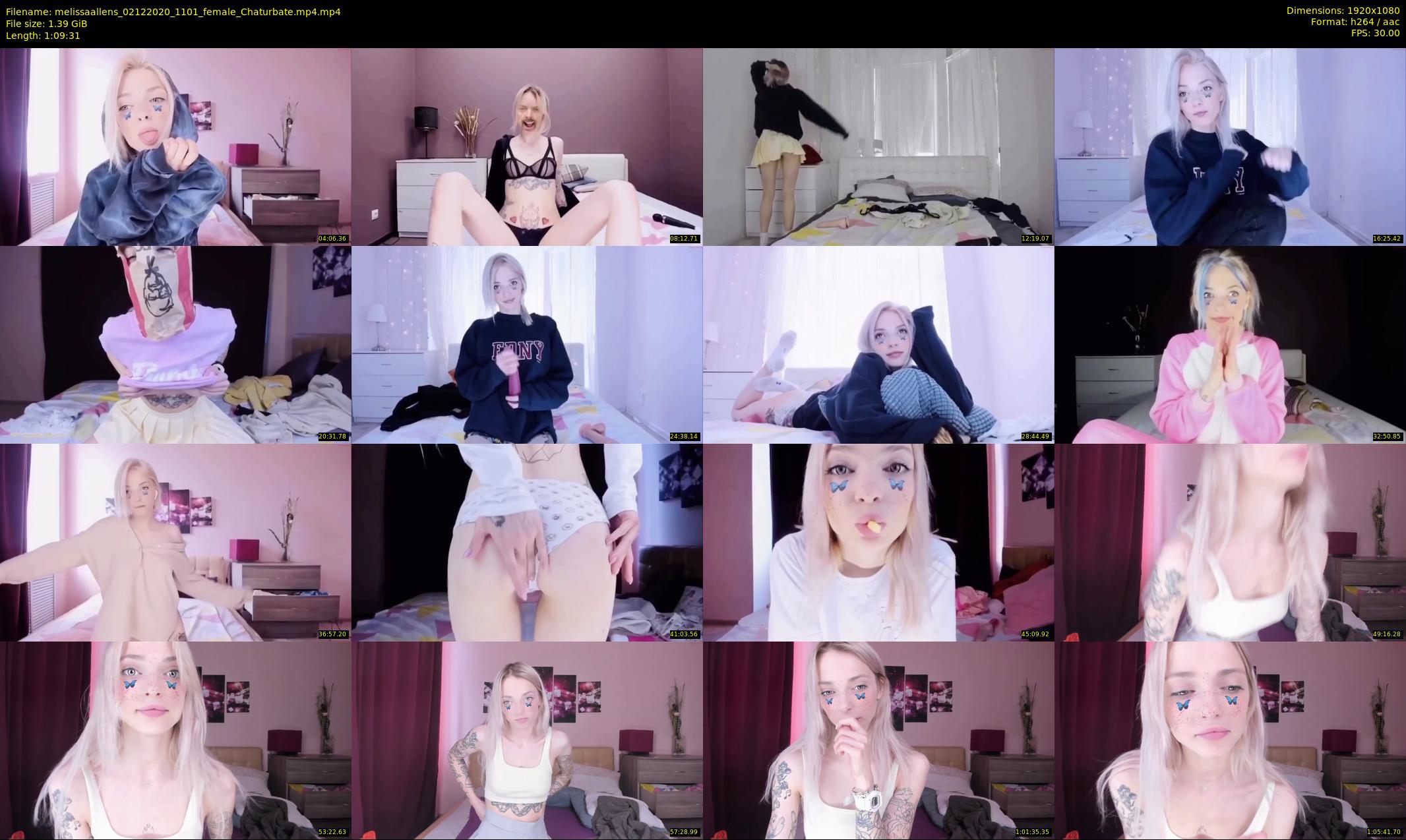melissaallens — 70 minute Chaturbate female cam show recording, 1080p, Dec 2, 2020