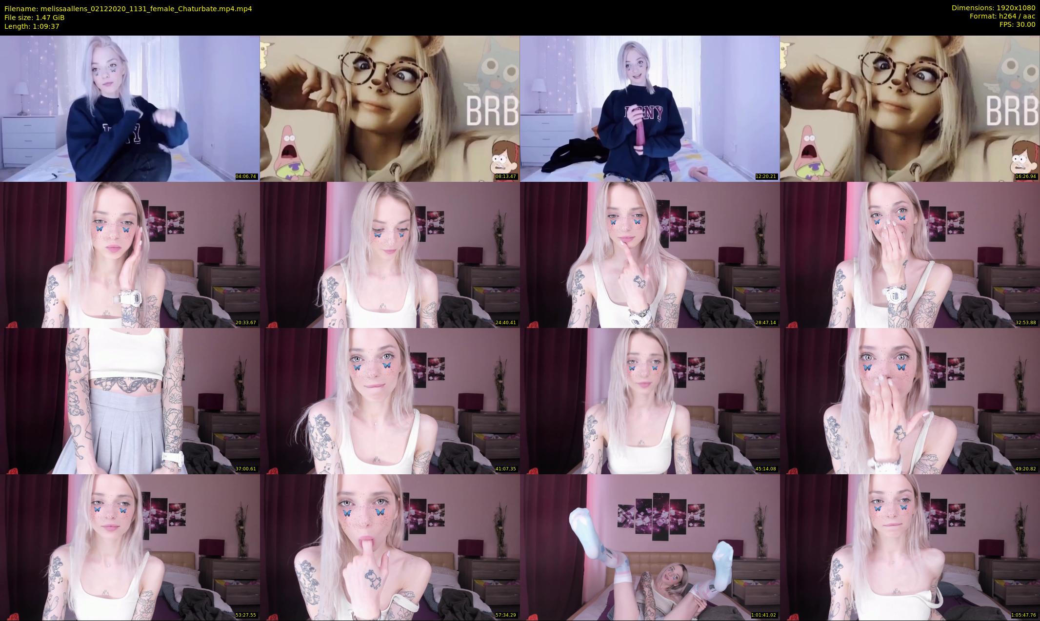 melissaallens — 70 minute Chaturbate female cam show recording, 1080p, Dec 2, 2020