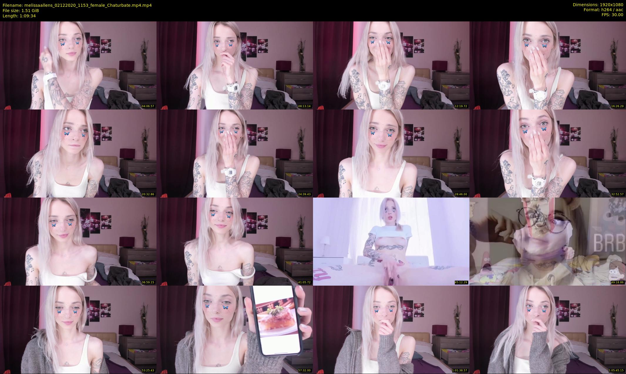 melissaallens — 70 minute Chaturbate female cam show recording, 1080p, Dec 2, 2020