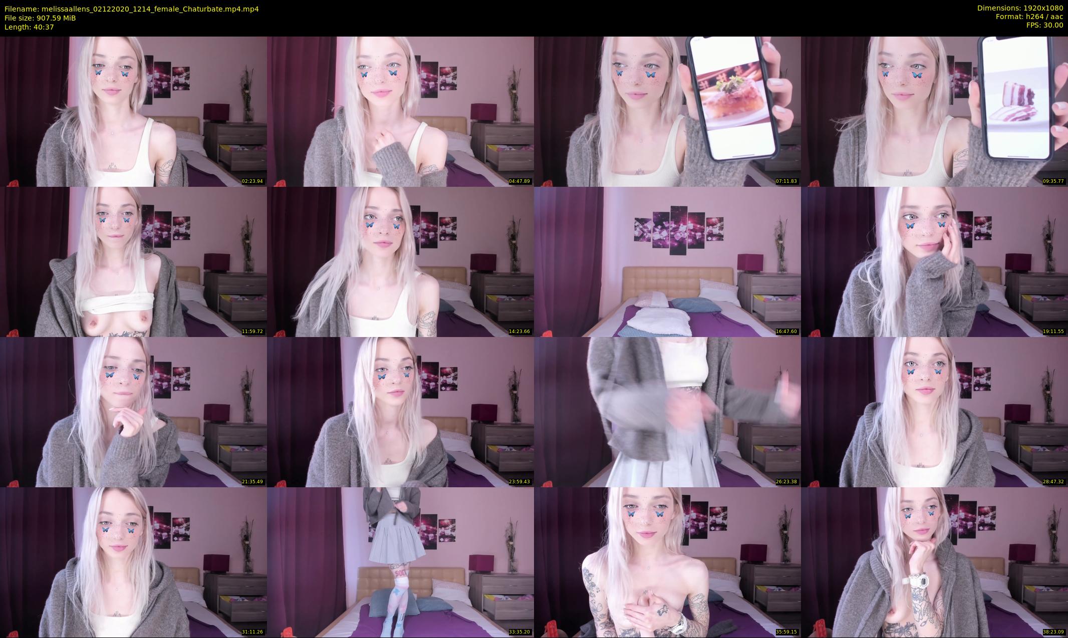 melissaallens — 41 minute Chaturbate female cam show recording, 1080p, Dec 2, 2020