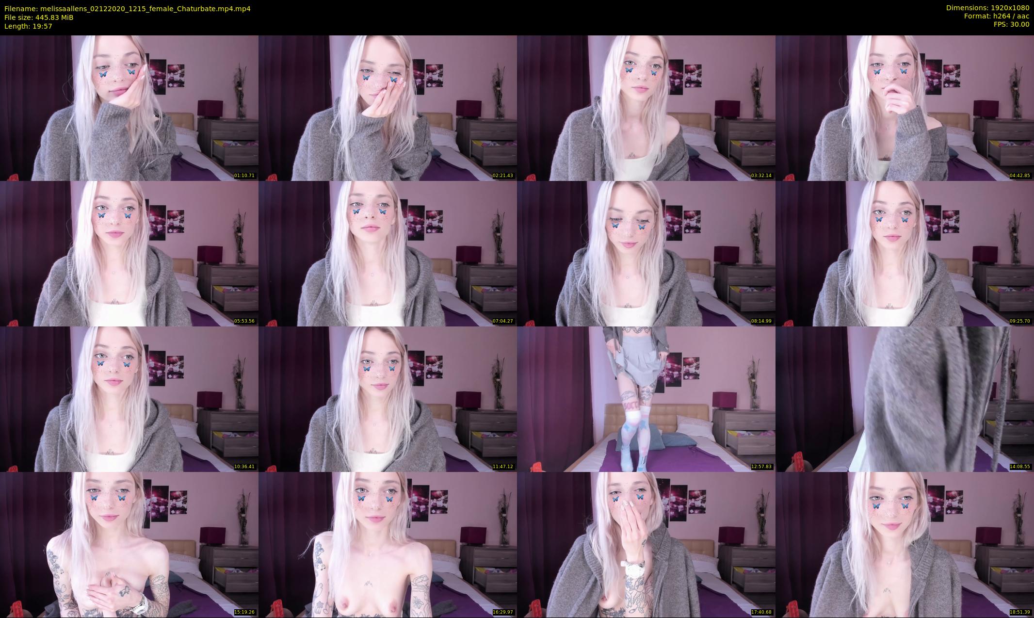 melissaallens — 20 minute Chaturbate female cam show recording, 1080p, Dec 2, 2020