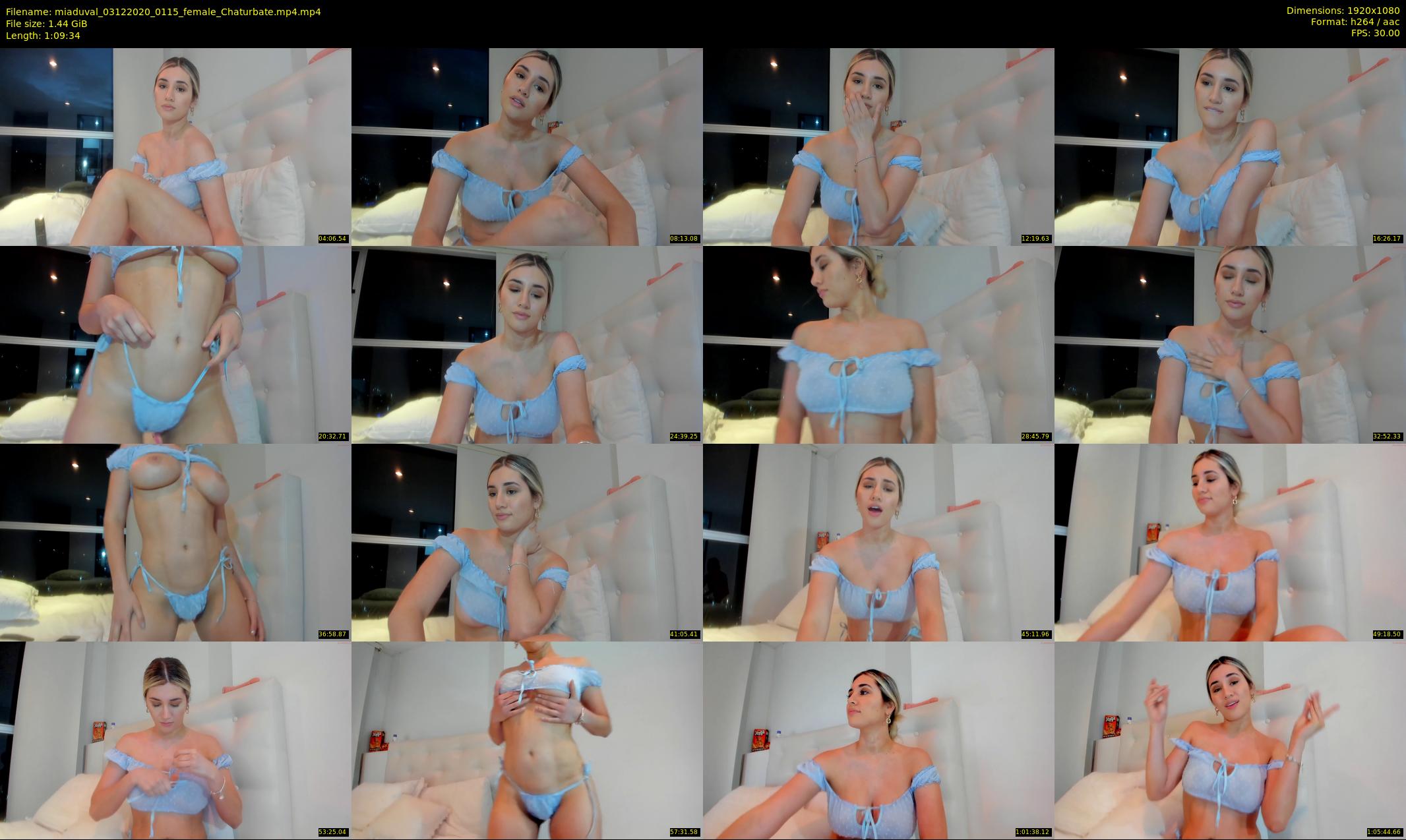 miaduval — 70 minute Chaturbate female cam show recording, 1080p, Dec 3, 2020