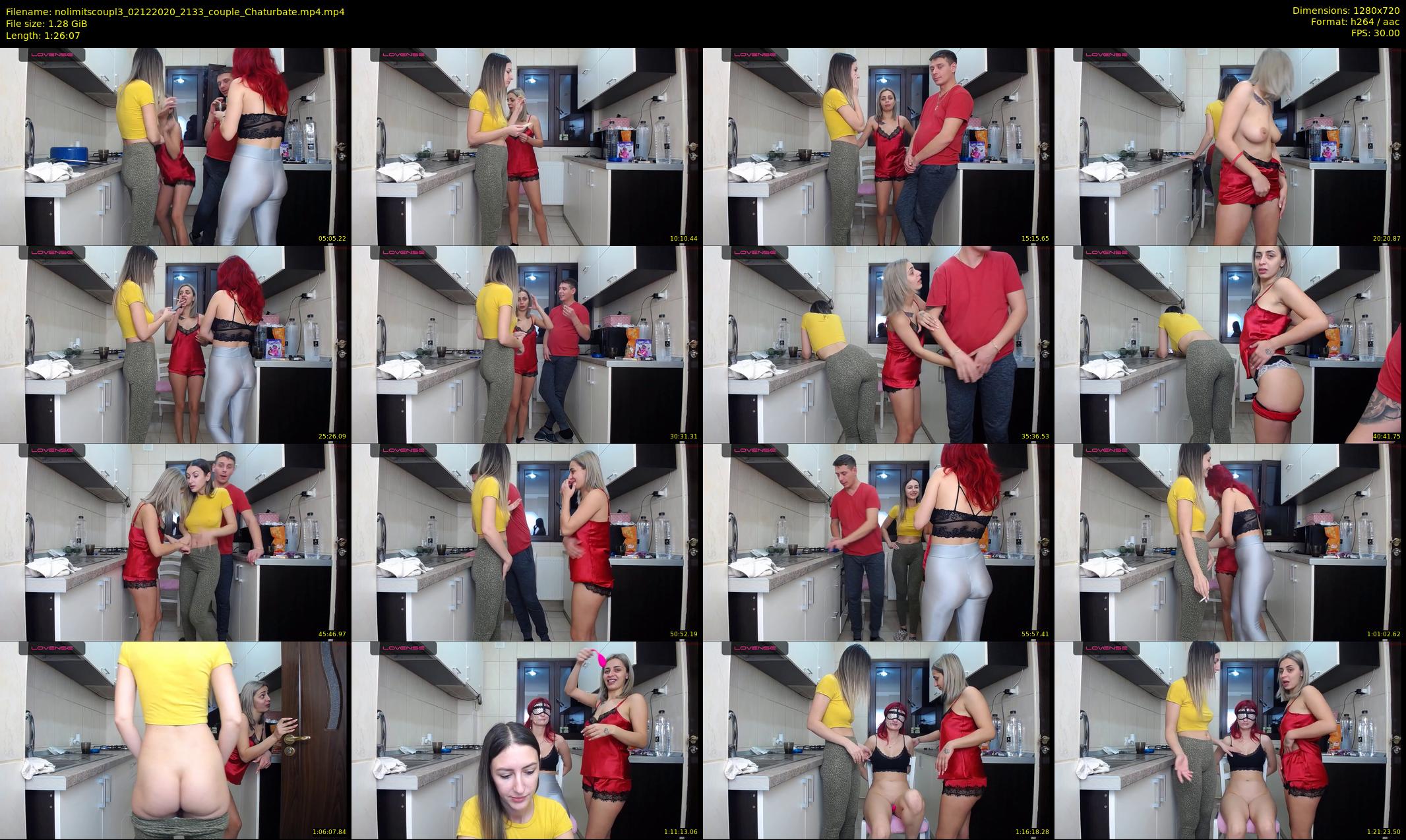 nolimitscoupl3 — 87 minute Chaturbate couple cam show recording, 720p, Dec 2, 2020